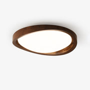 Nalem Ceiling Light Walnut Curved Edge Oval Nordic-Neutral Decor