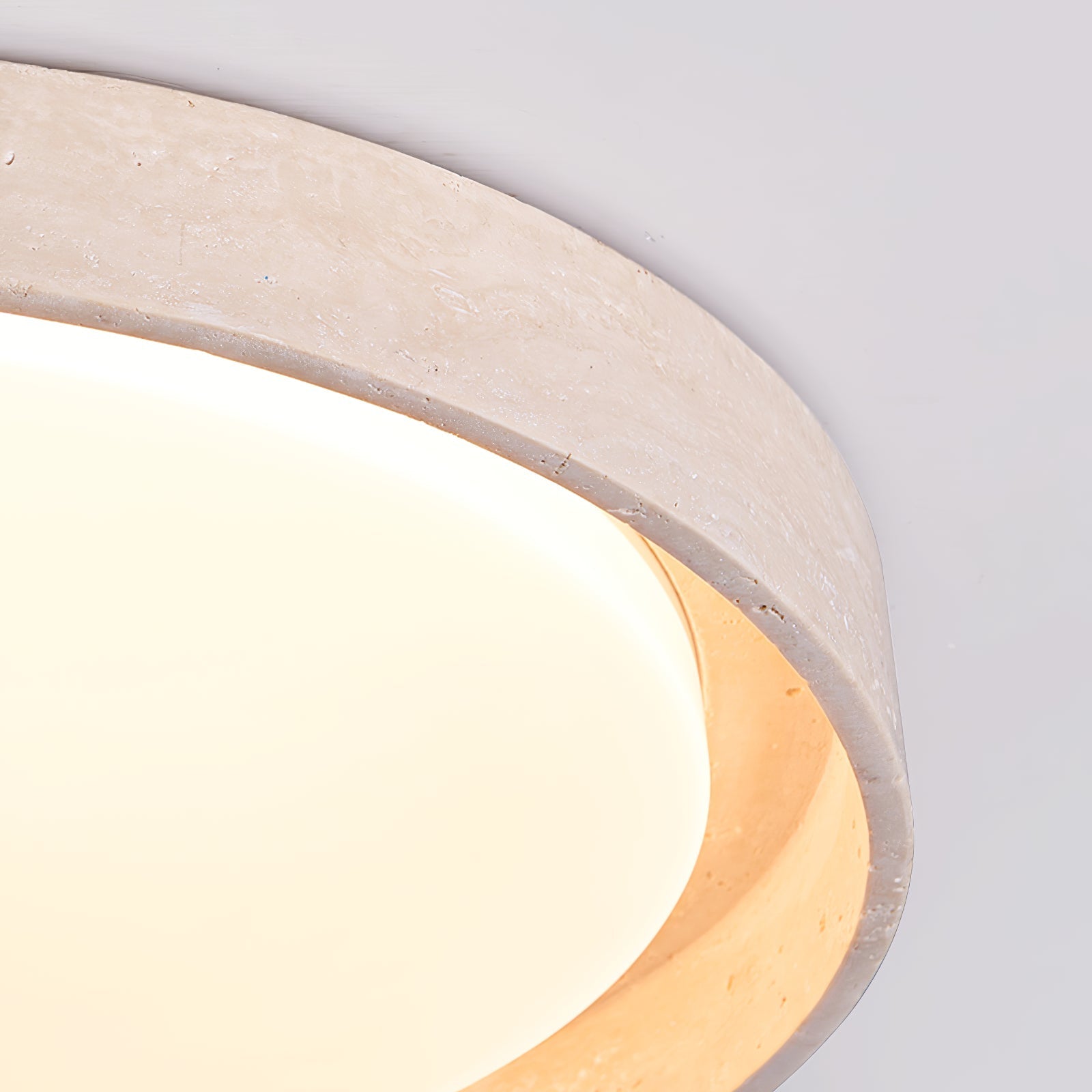 Zevinarae Travertine Ceiling Light-Neutral Decor
