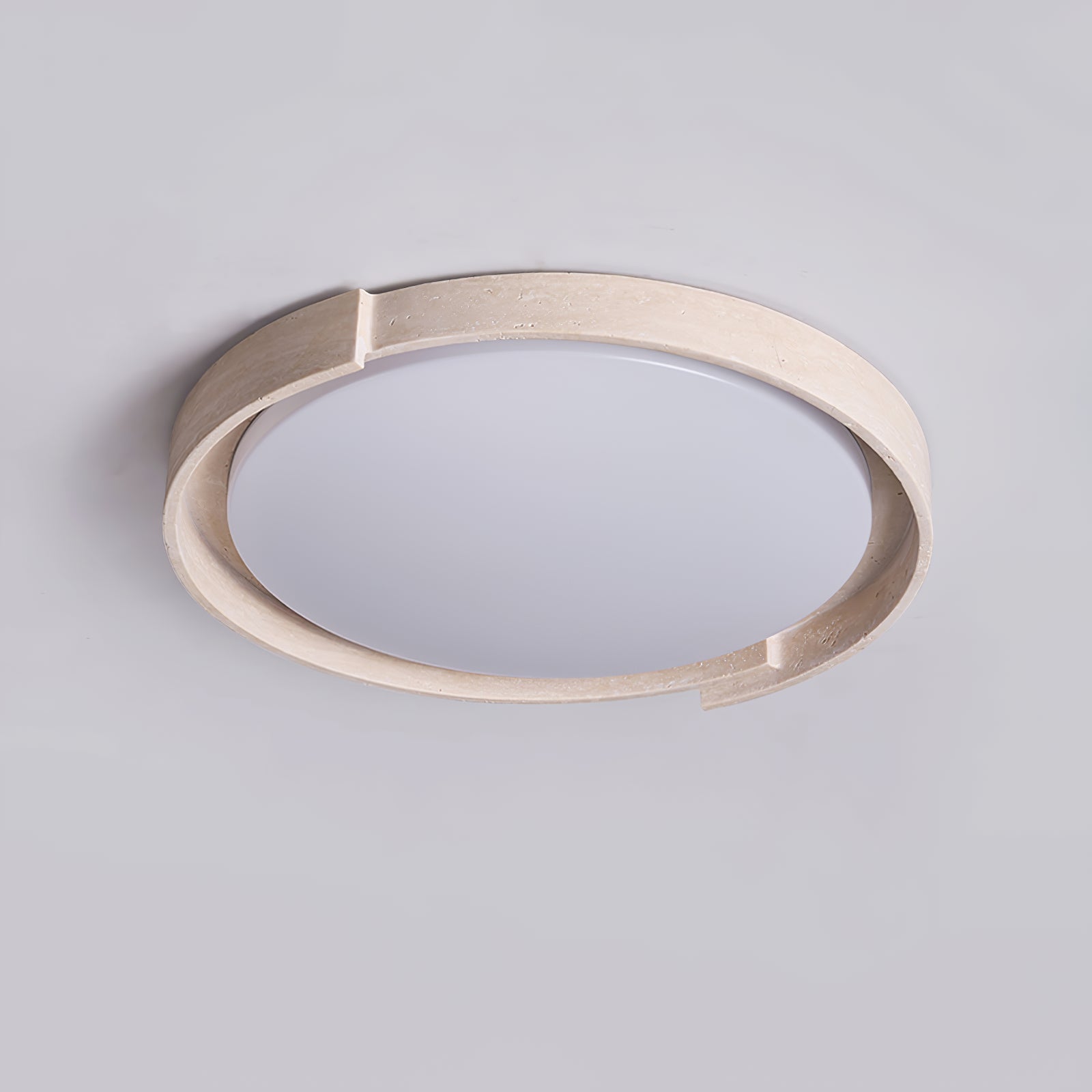 Zevinarae Travertine Ceiling Light-Neutral Decor