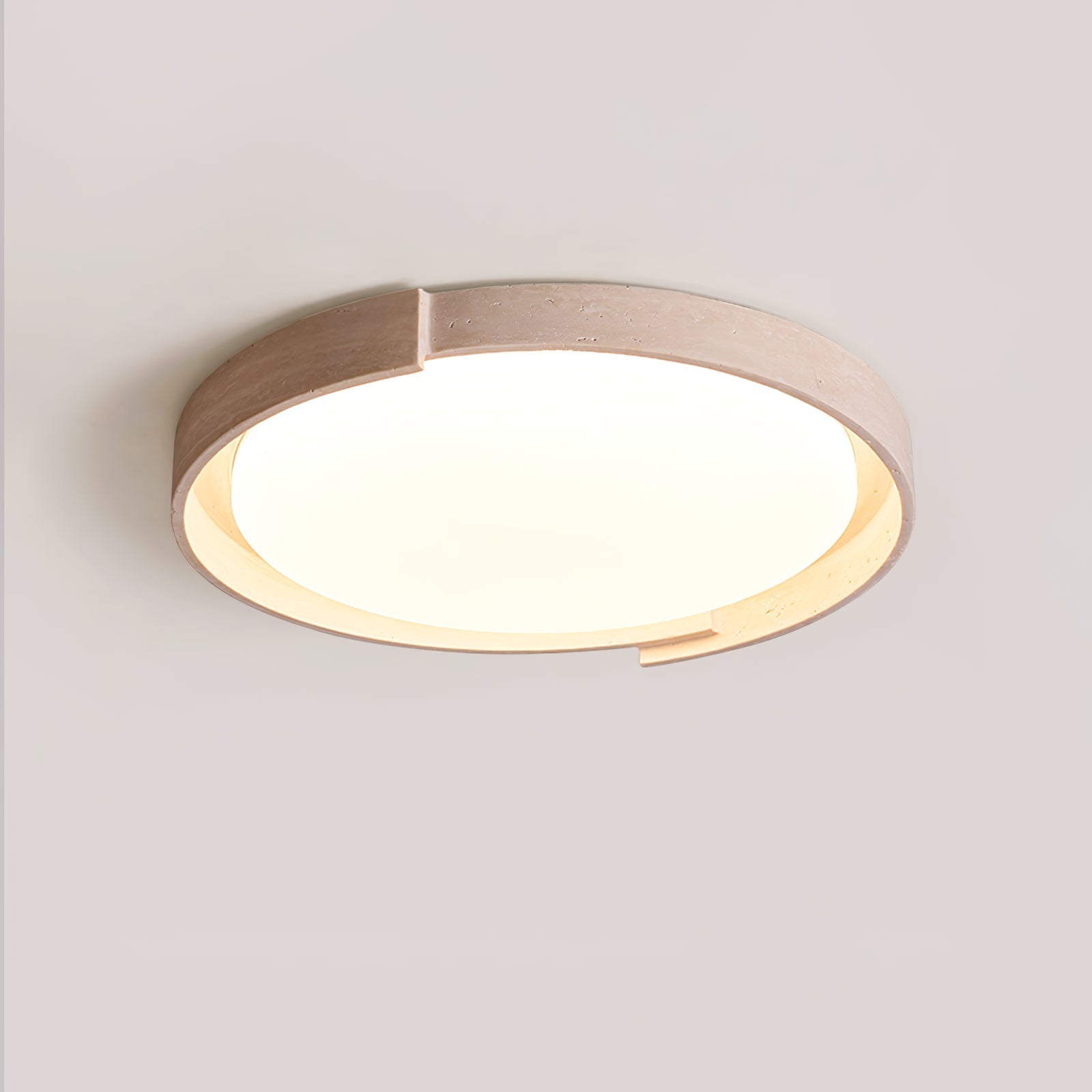 Zevinarae Travertine Ceiling Light-Neutral Decor