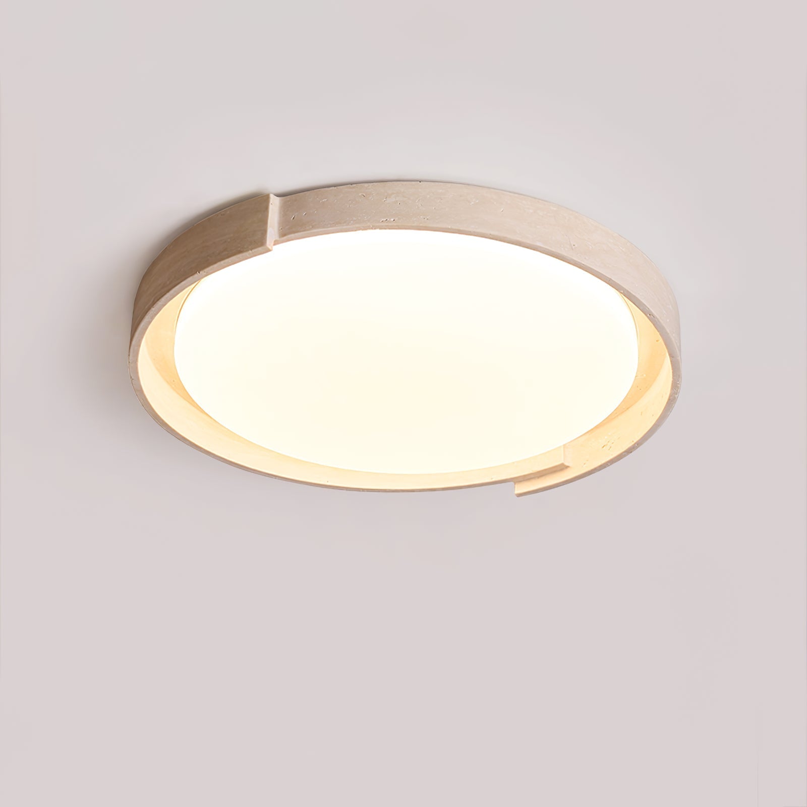 Zevinarae Travertine Ceiling Light-Neutral Decor