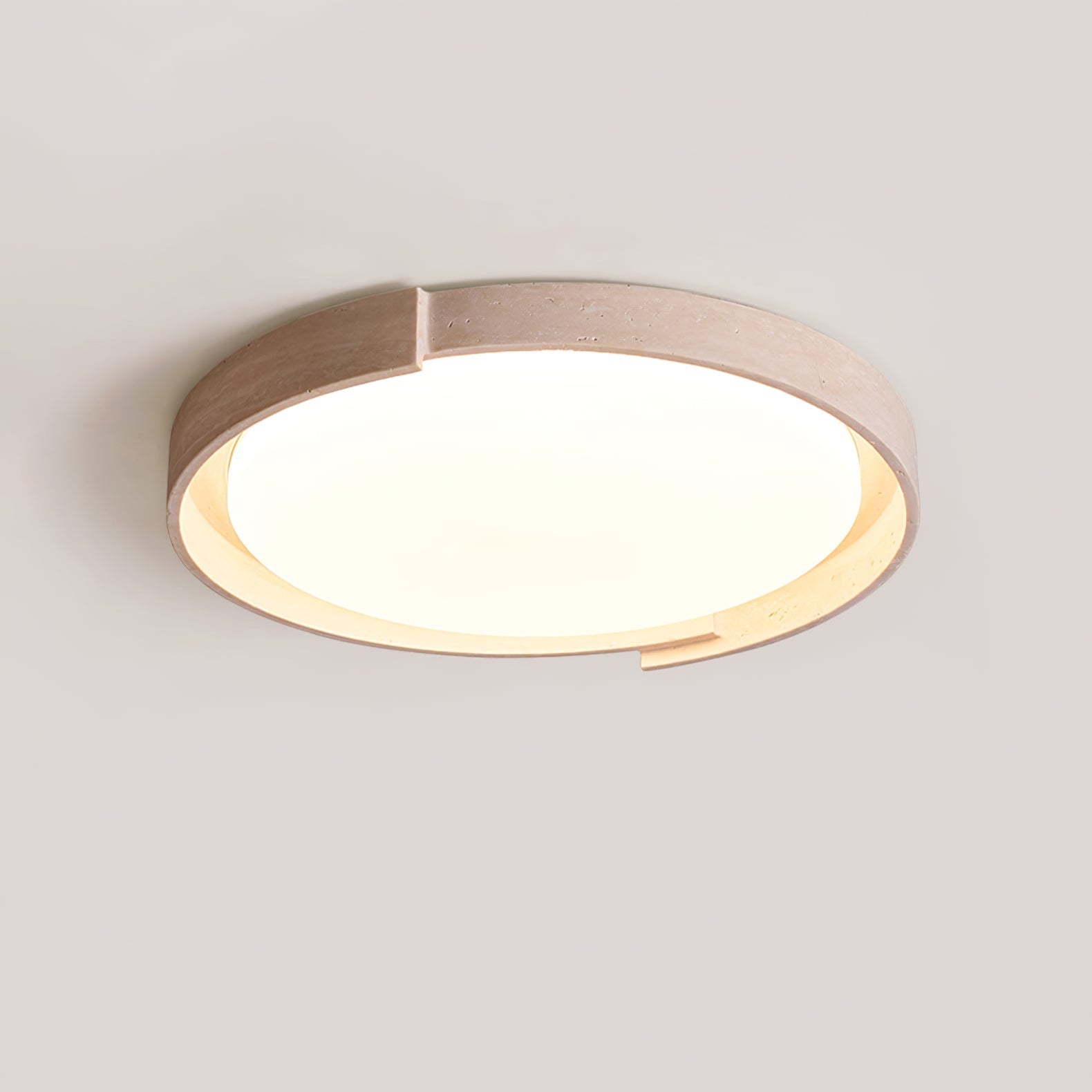 Zevinarae Travertine Ceiling Light-Neutral Decor