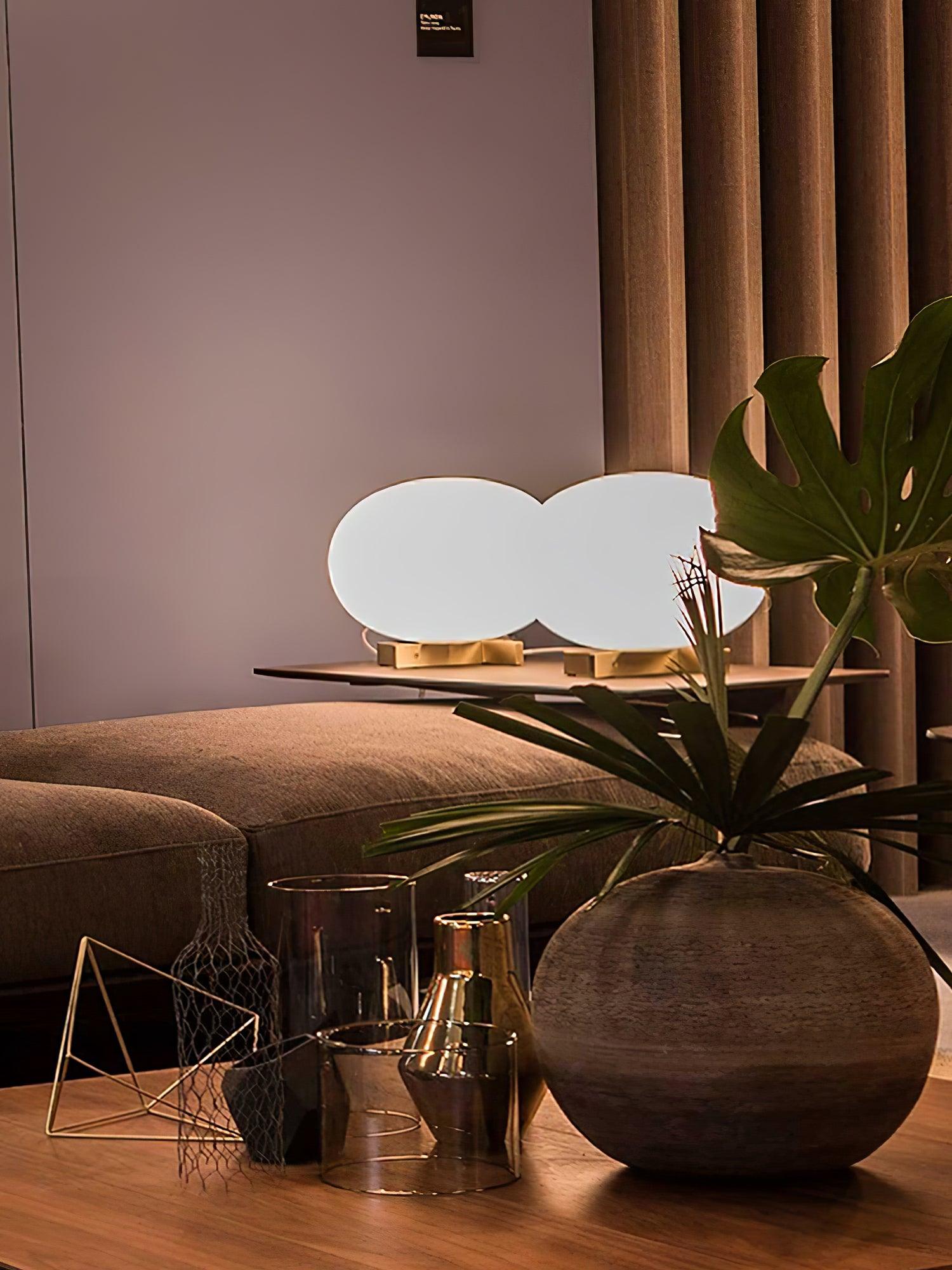 Golvin Orbiting Sphere Table Lamp-Neutral Decor