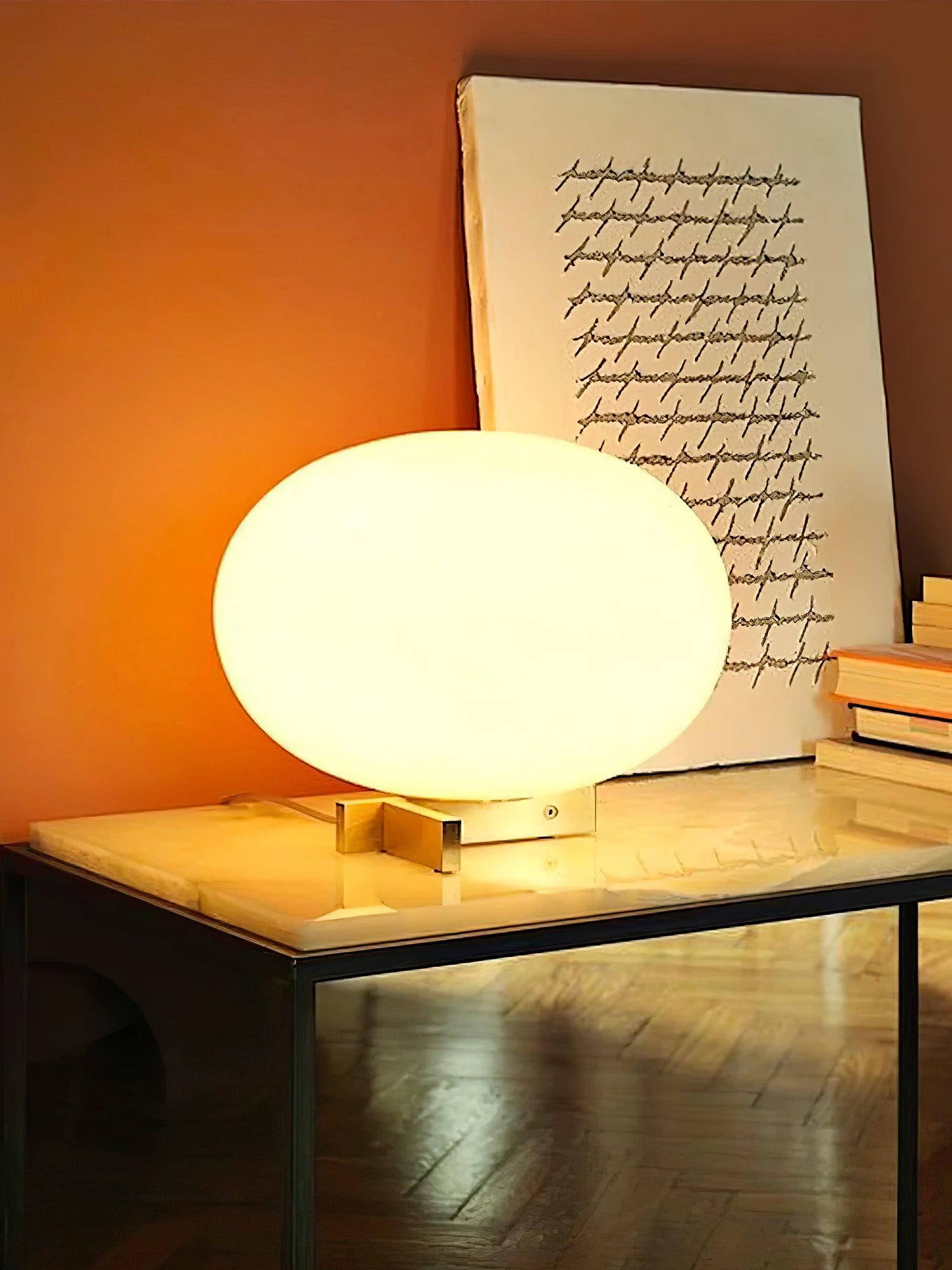 Golvin Orbiting Sphere Table Lamp-Neutral Decor
