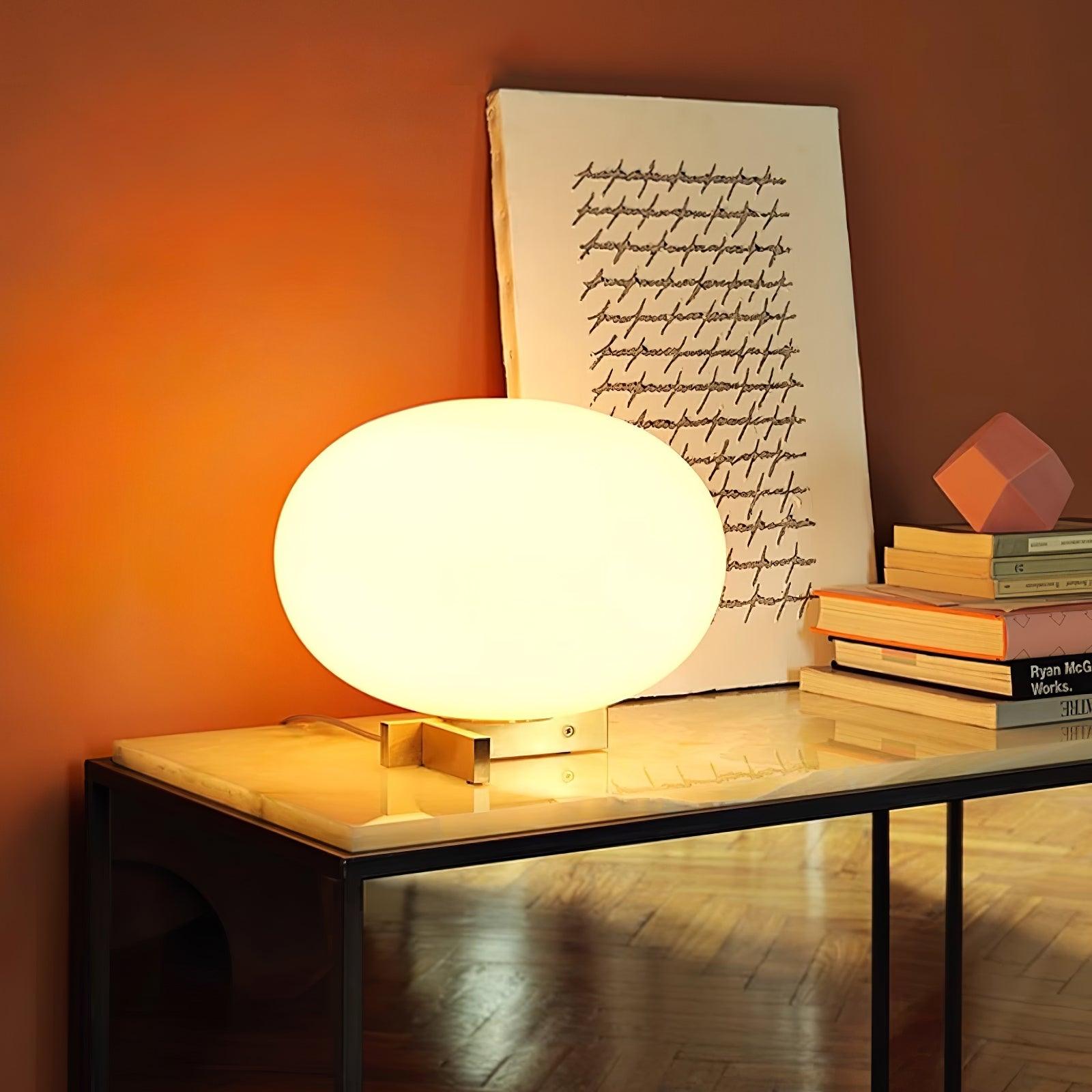 Golvin Orbiting Sphere Table Lamp-Neutral Decor