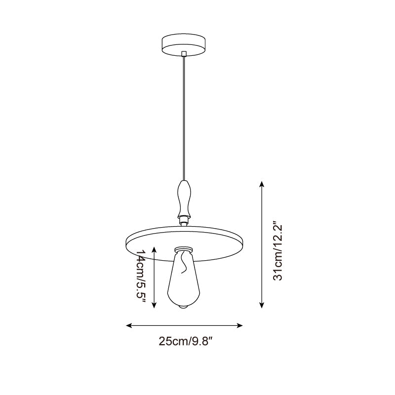 Ritta Orbit Pendant Light Travertine