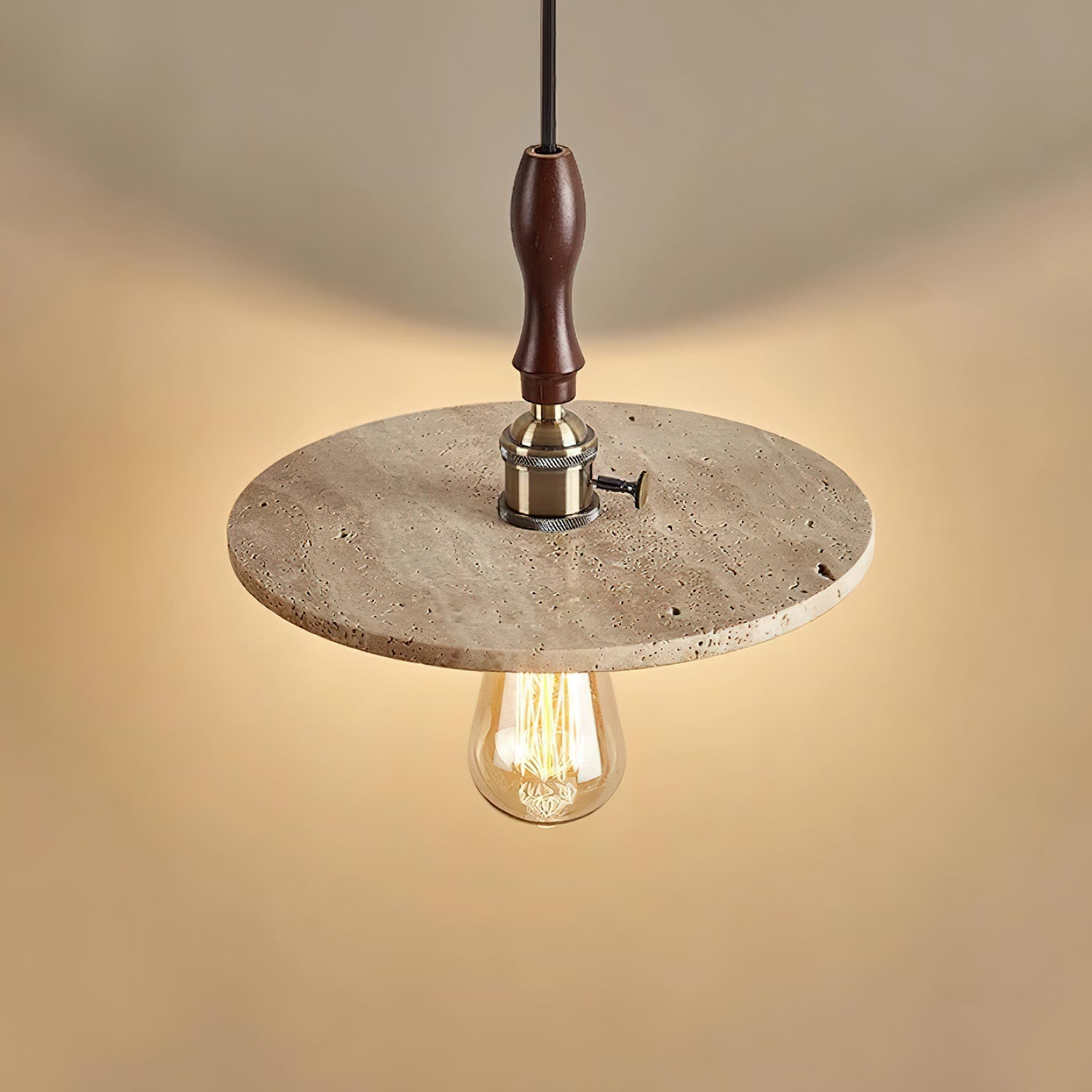 Ritta Orbit Pendant Light Travertine