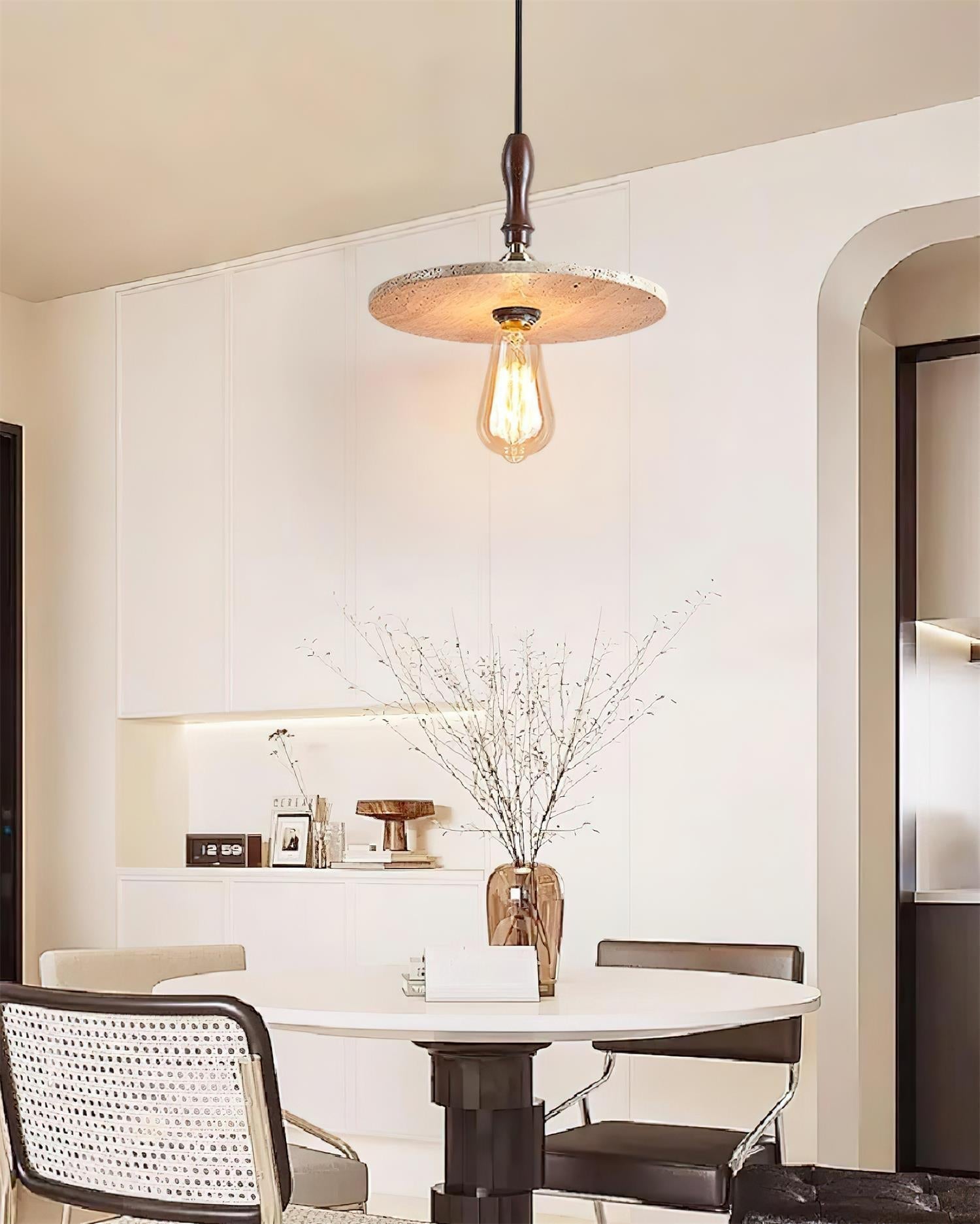 Ritta Orbit Pendant Light Travertine