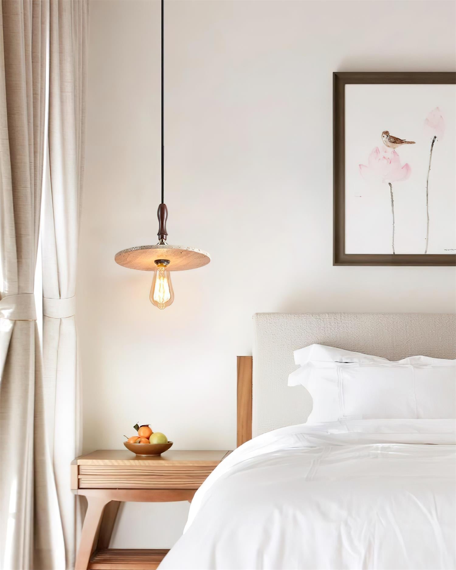 Ritta Orbit Pendant Light Travertine