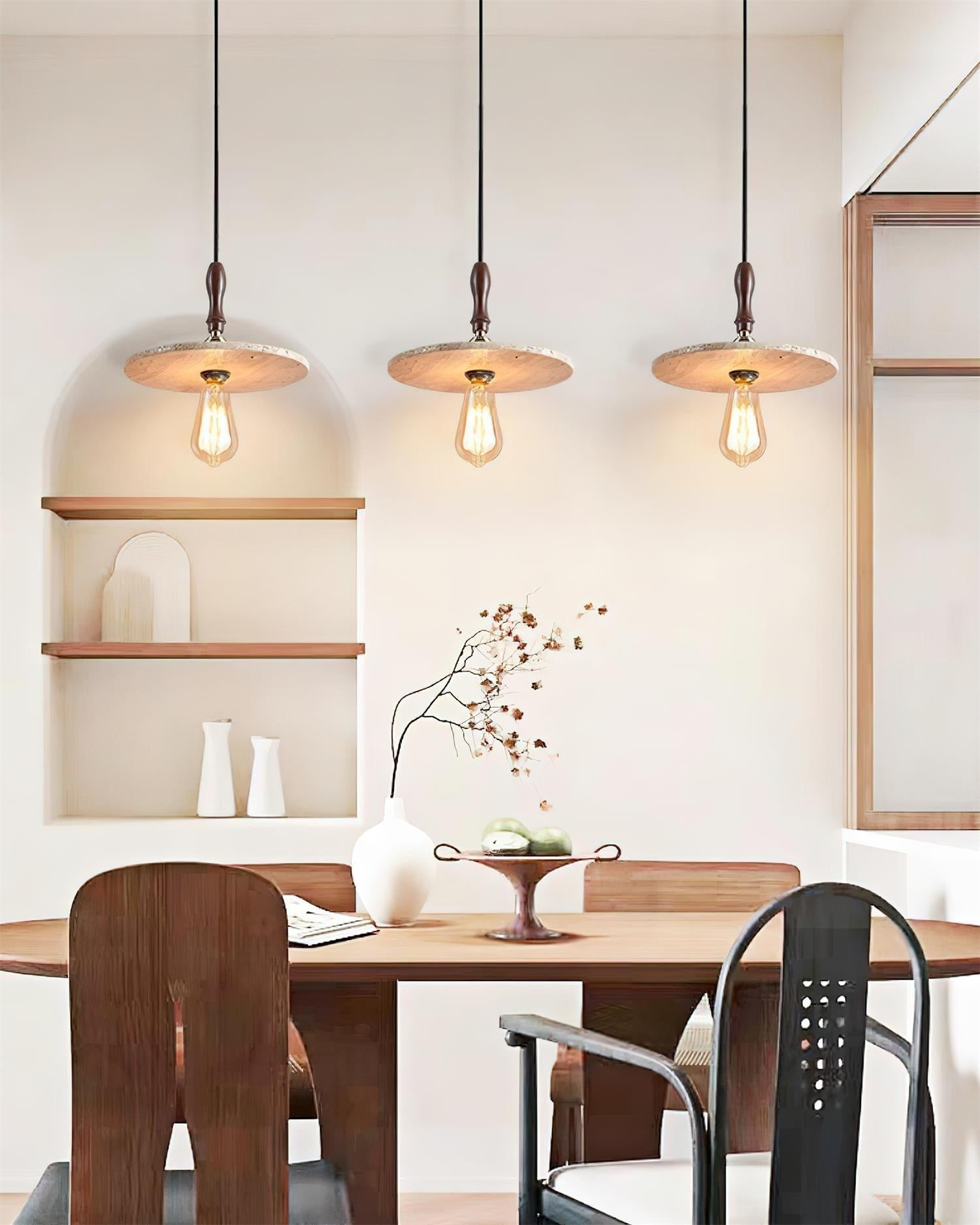 Ritta Orbit Pendant Light Travertine