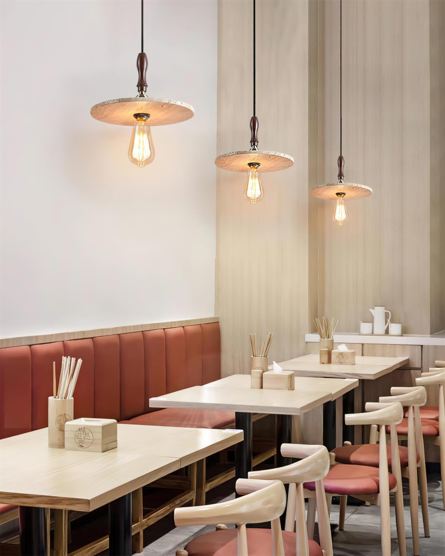 Ritta Orbit Pendant Light Travertine
