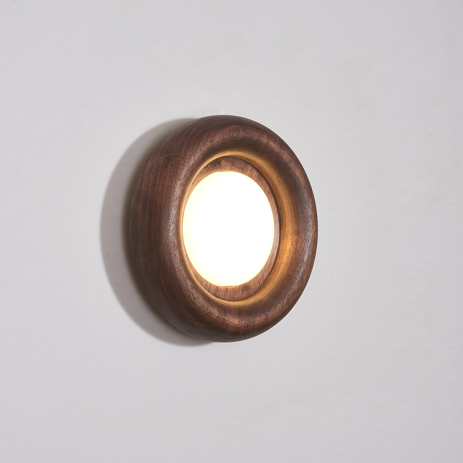 Lustra Wall Lamp Wooden Frame Acrylic Glow-Neutral Decor