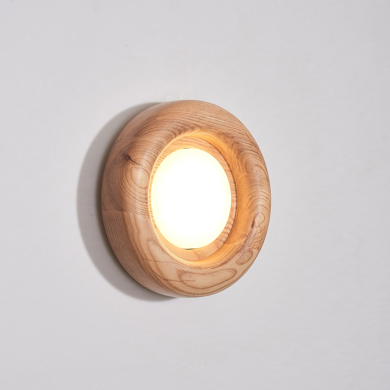 Lustra Wall Lamp Wooden Frame Acrylic Glow-Neutral Decor