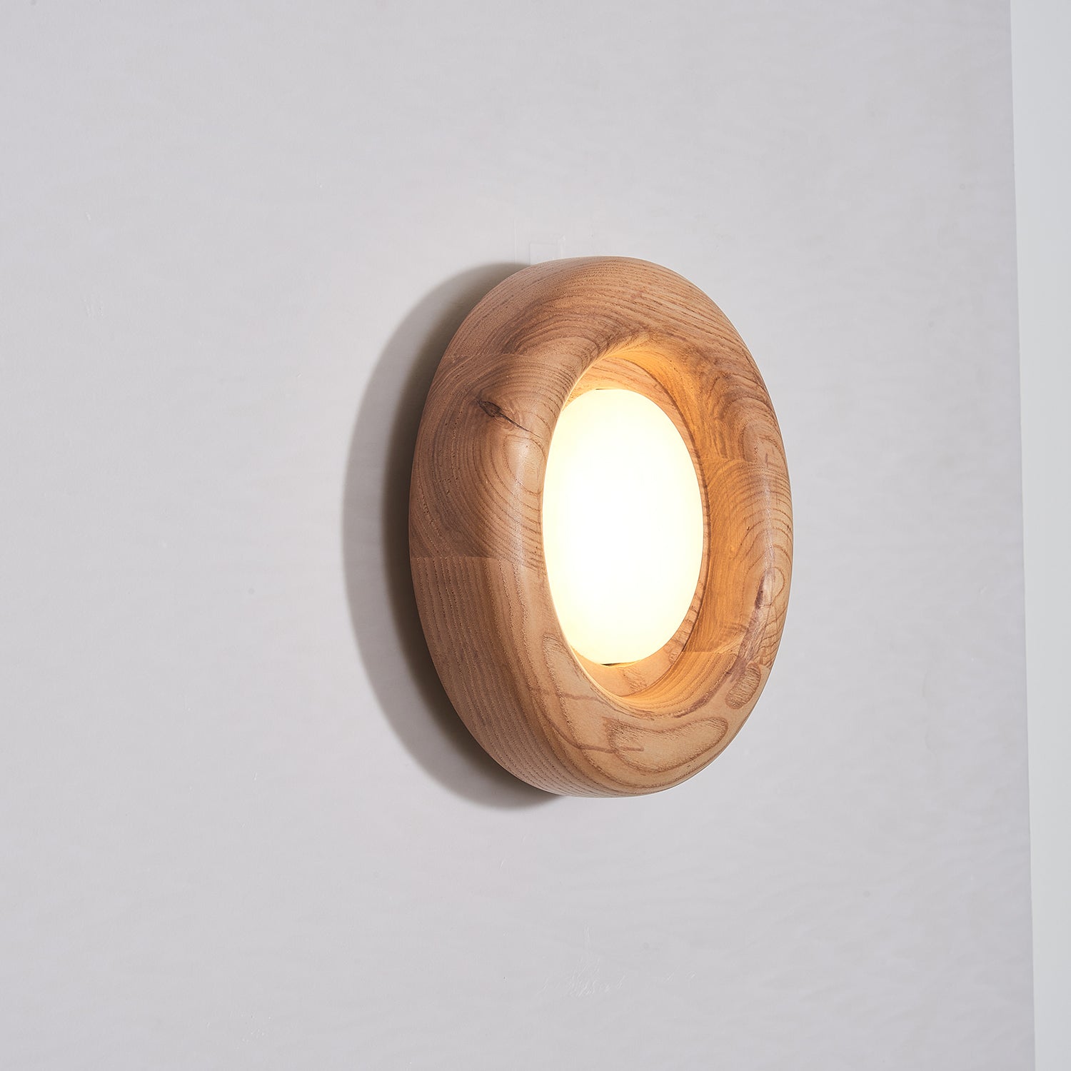 Lustra Wall Lamp Wooden Frame Acrylic Glow-Neutral Decor