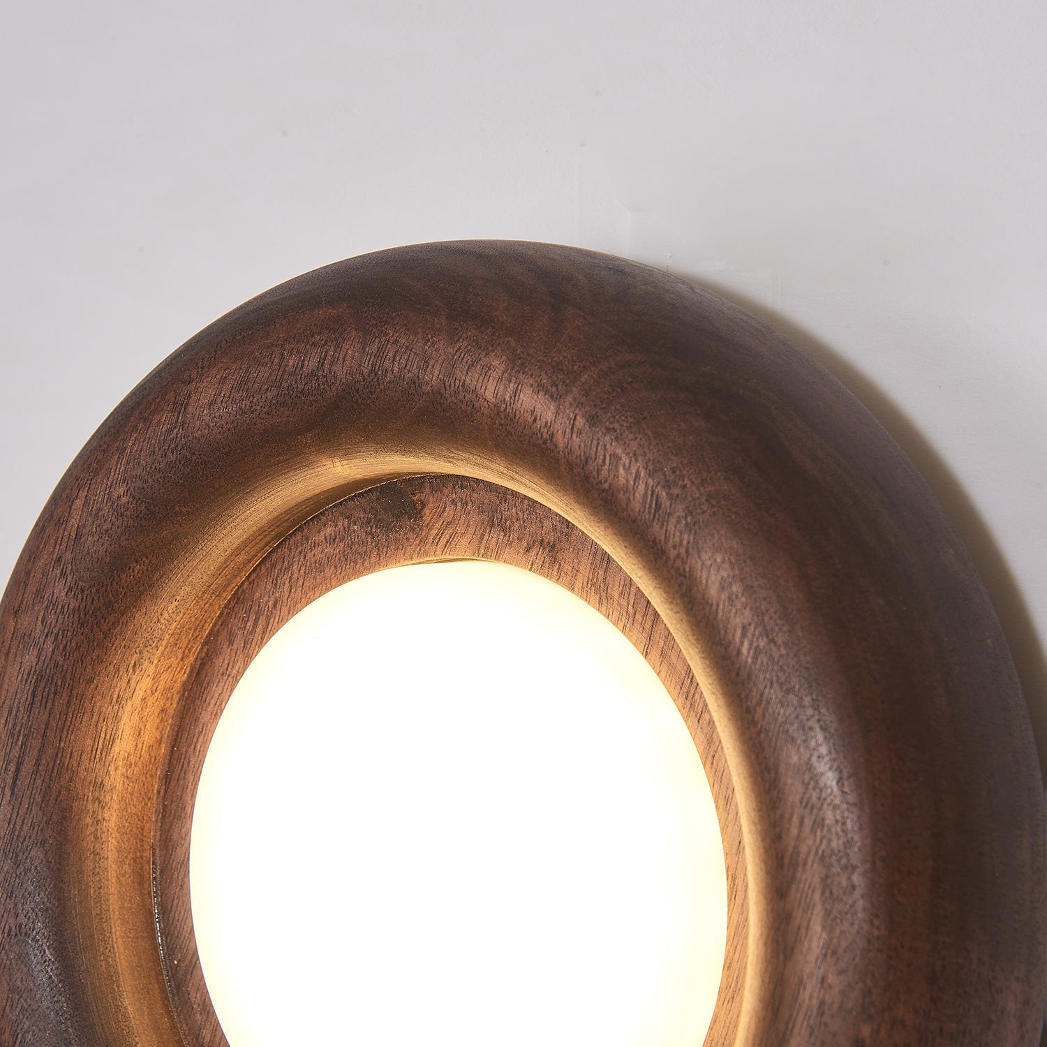 Lustra Wall Lamp Wooden Frame Acrylic Glow-Neutral Decor
