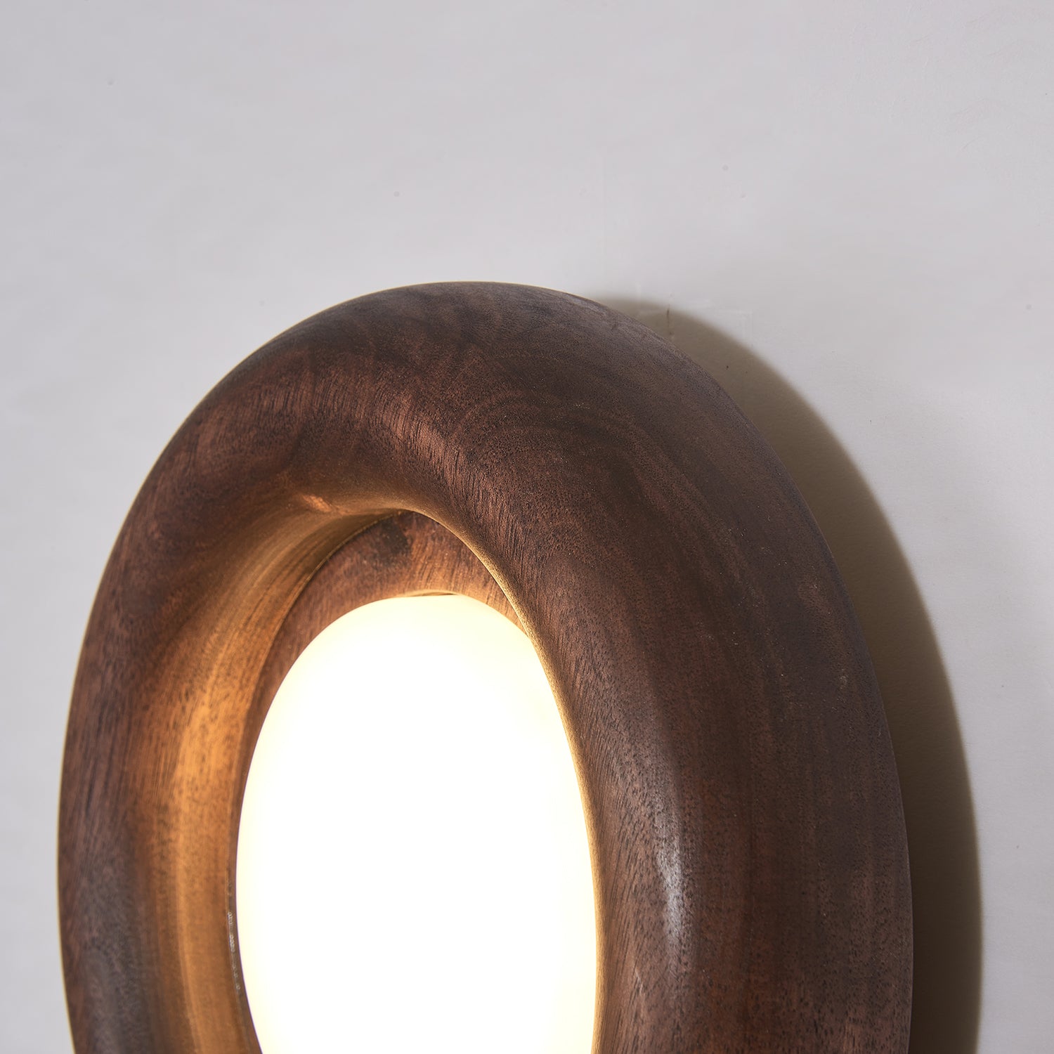 Lustra Wall Lamp Wooden Frame Acrylic Glow-Neutral Decor