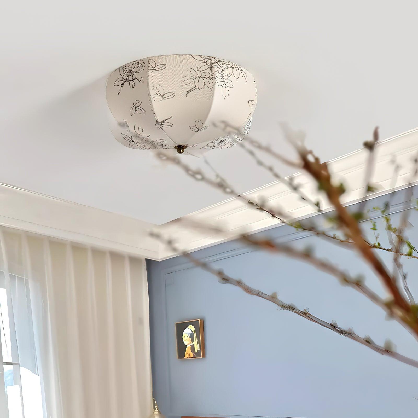Ryls Premium Nordic Art Fabric Ceiling Lamp-Neutral Decor