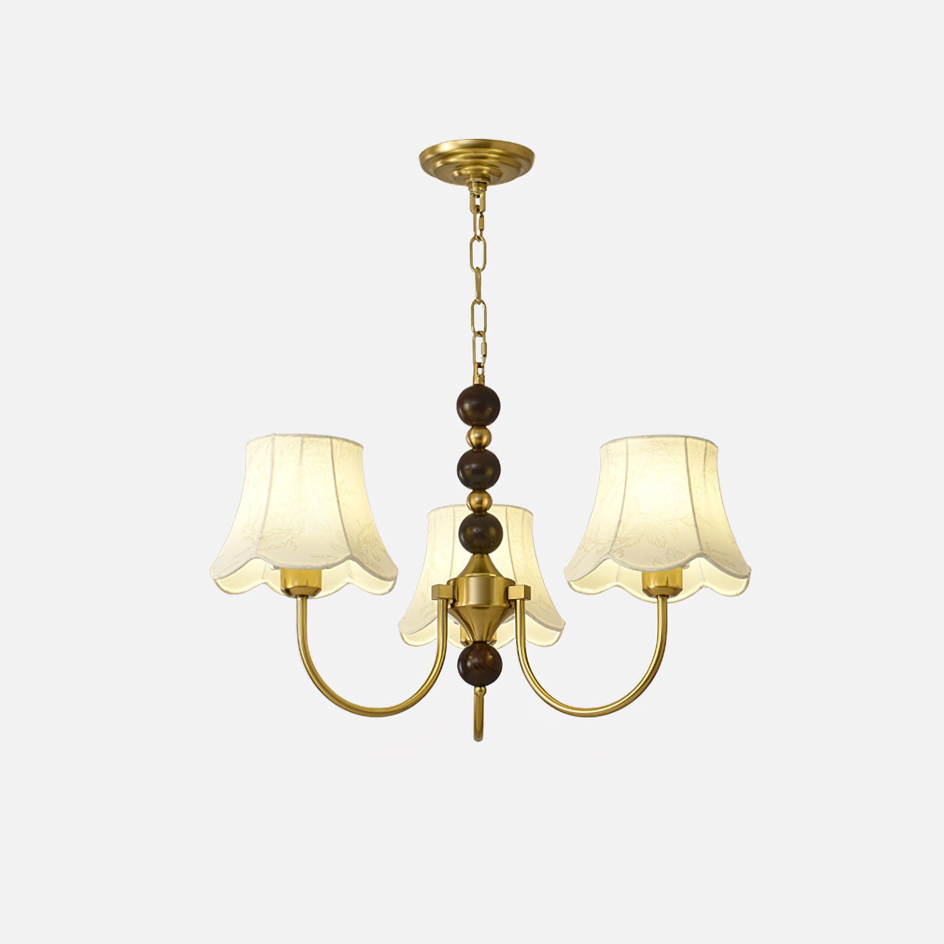 Orchid Chandelier Fabric Golden-Neutral Decor