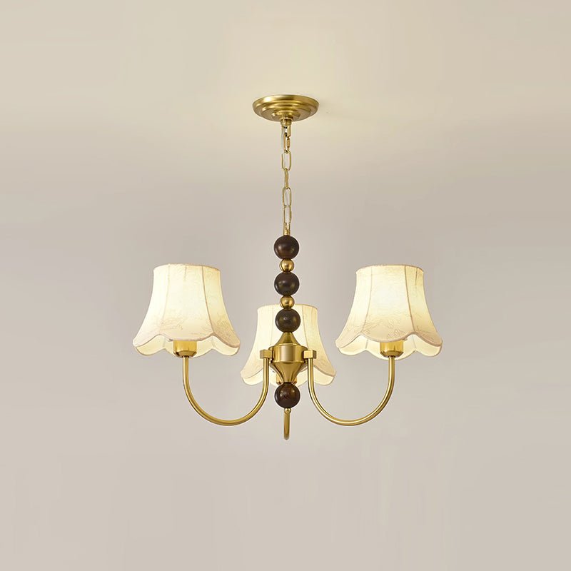 Orchid Chandelier Fabric Golden-Neutral Decor