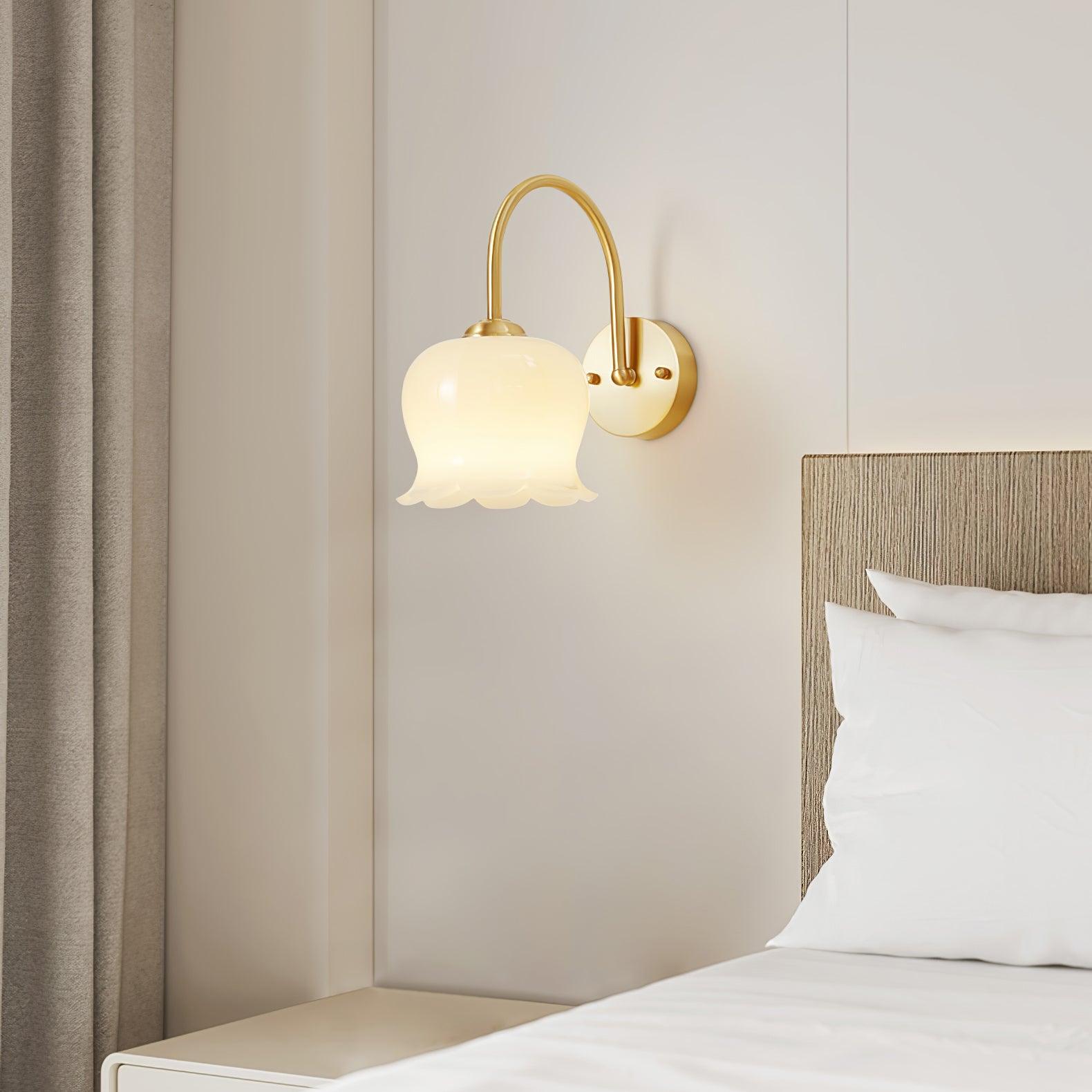 Avcarora Premium Nordic Art Brass Glass Wall Lamp-Neutral Decor