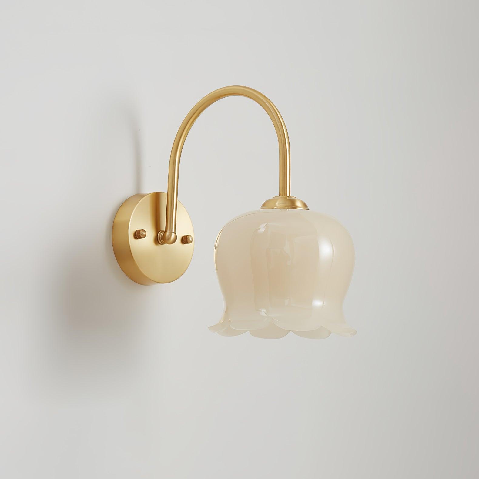 Avcarora Premium Nordic Art Brass Glass Wall Lamp-Neutral Decor