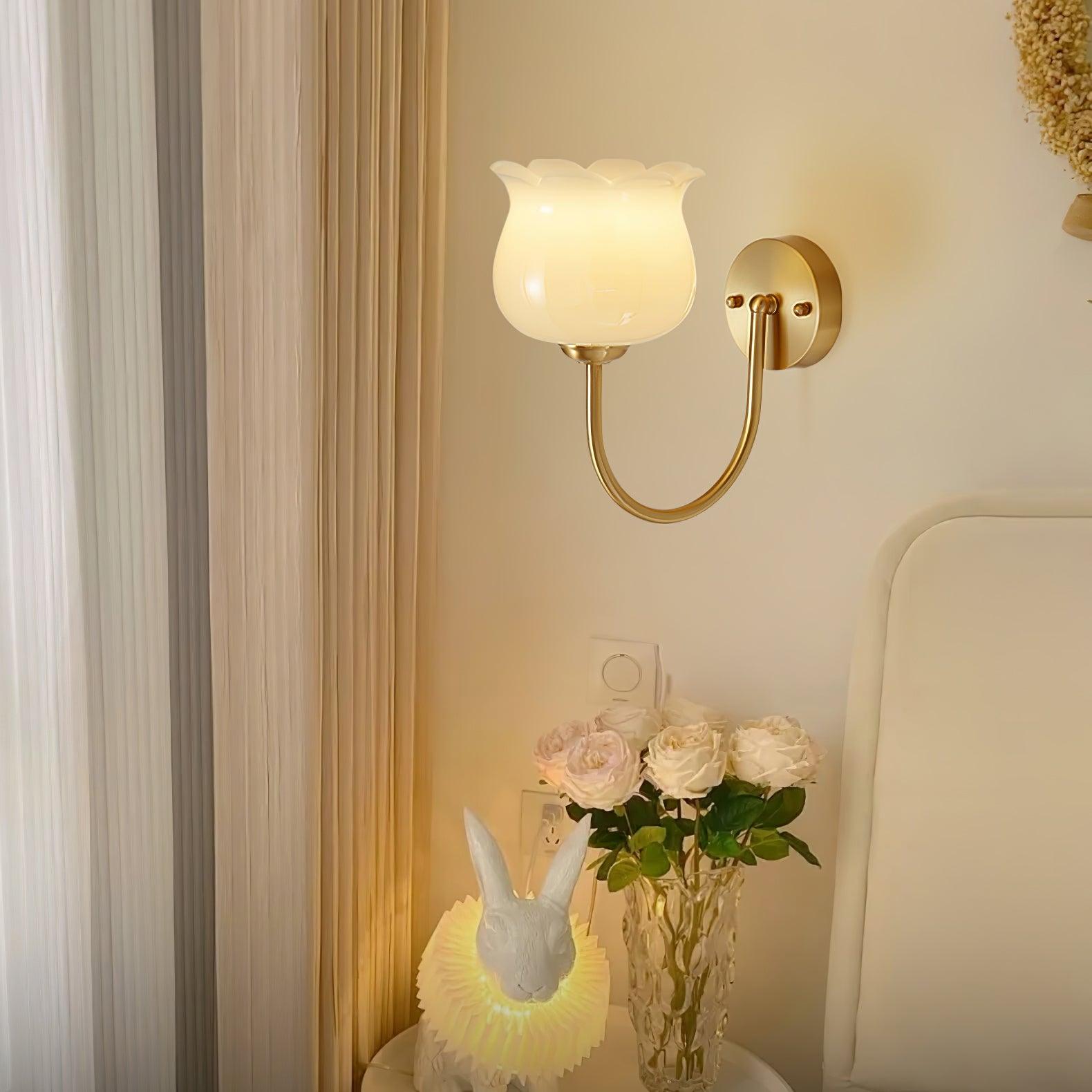 Avcarora Premium Nordic Art Brass Glass Wall Lamp-Neutral Decor