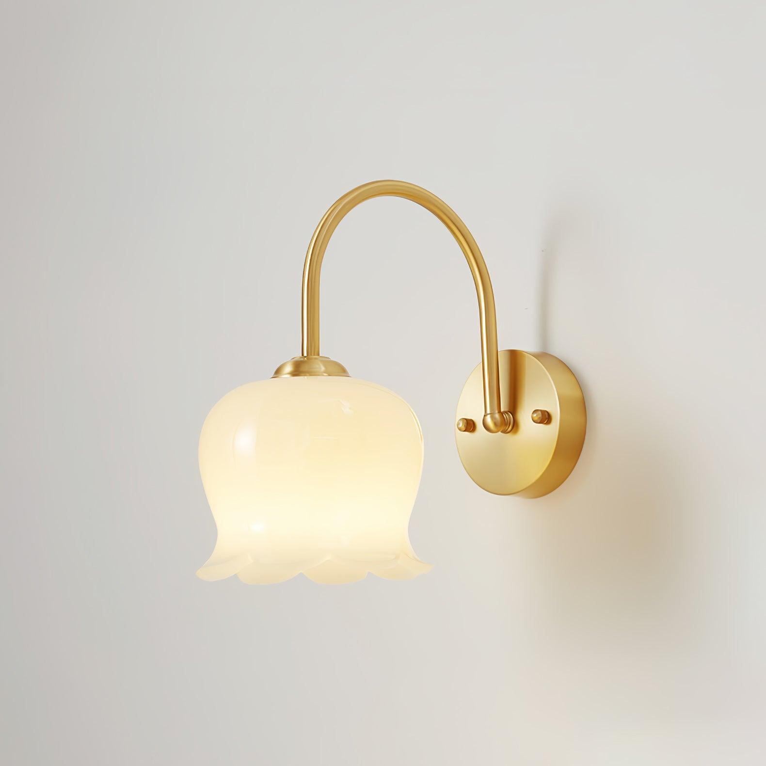 Avcarora Premium Nordic Art Brass Glass Wall Lamp-Neutral Decor