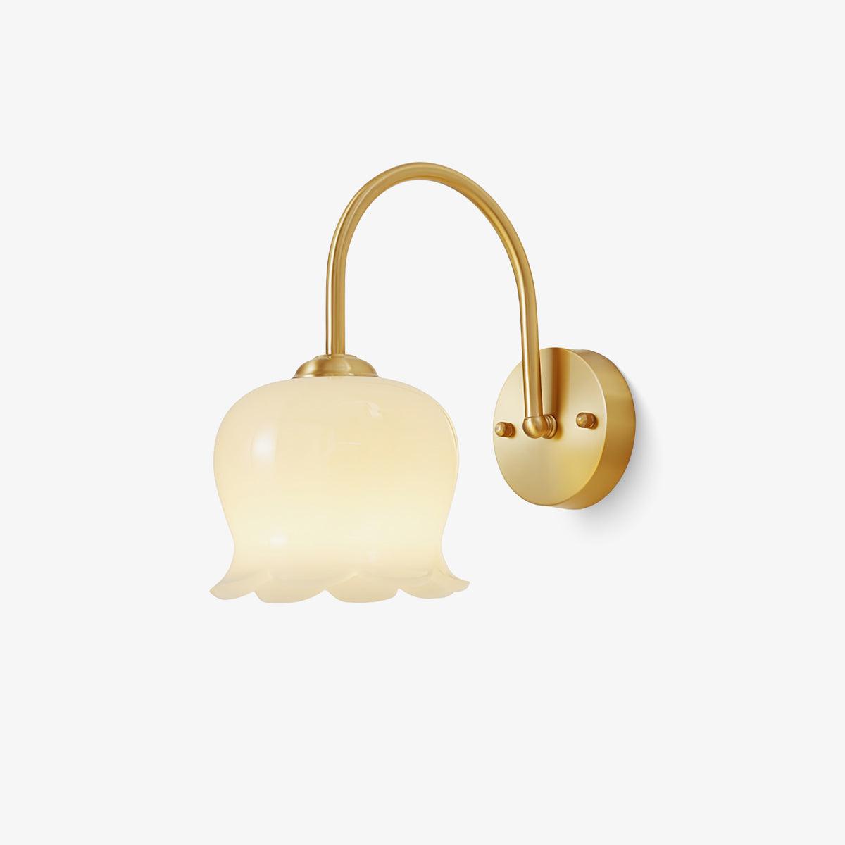 Avcarora Premium Nordic Art Brass Glass Wall Lamp-Neutral Decor