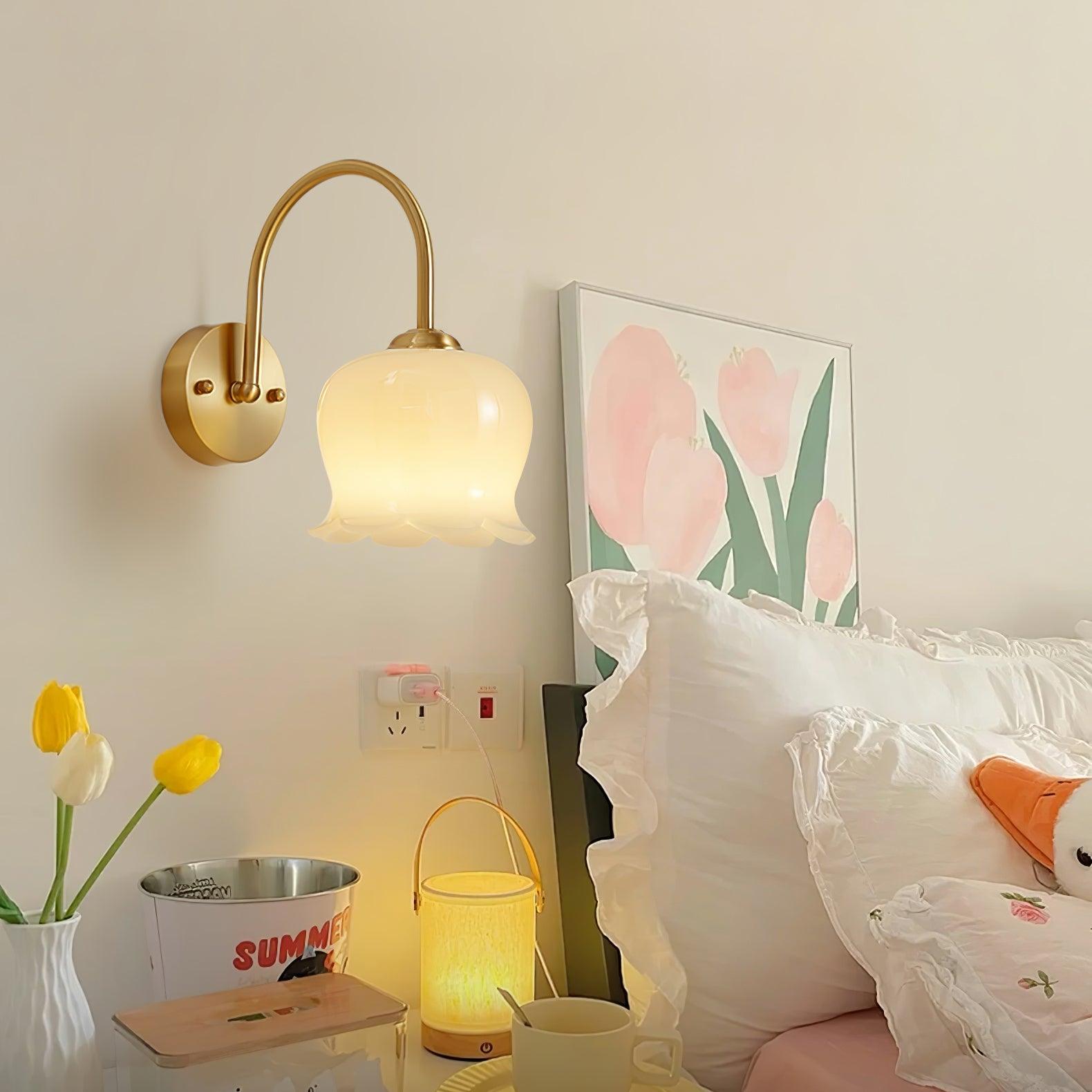 Avcarora Premium Nordic Art Brass Glass Wall Lamp-Neutral Decor