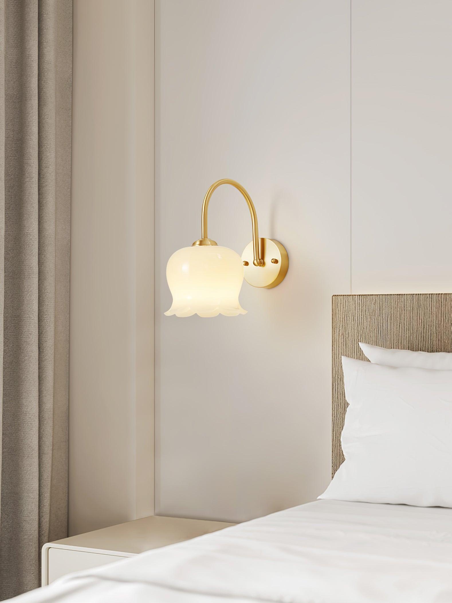 Avcarora Premium Nordic Art Brass Glass Wall Lamp-Neutral Decor