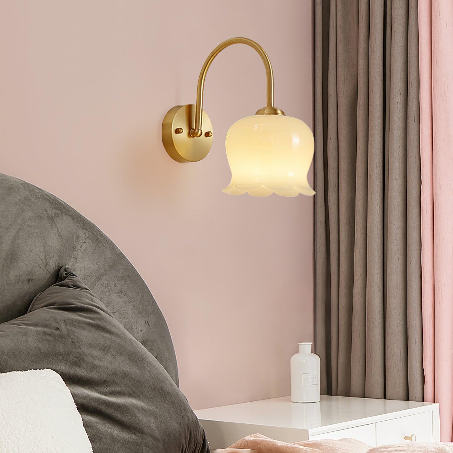 Avcarora Premium Nordic Art Brass Glass Wall Lamp-Neutral Decor
