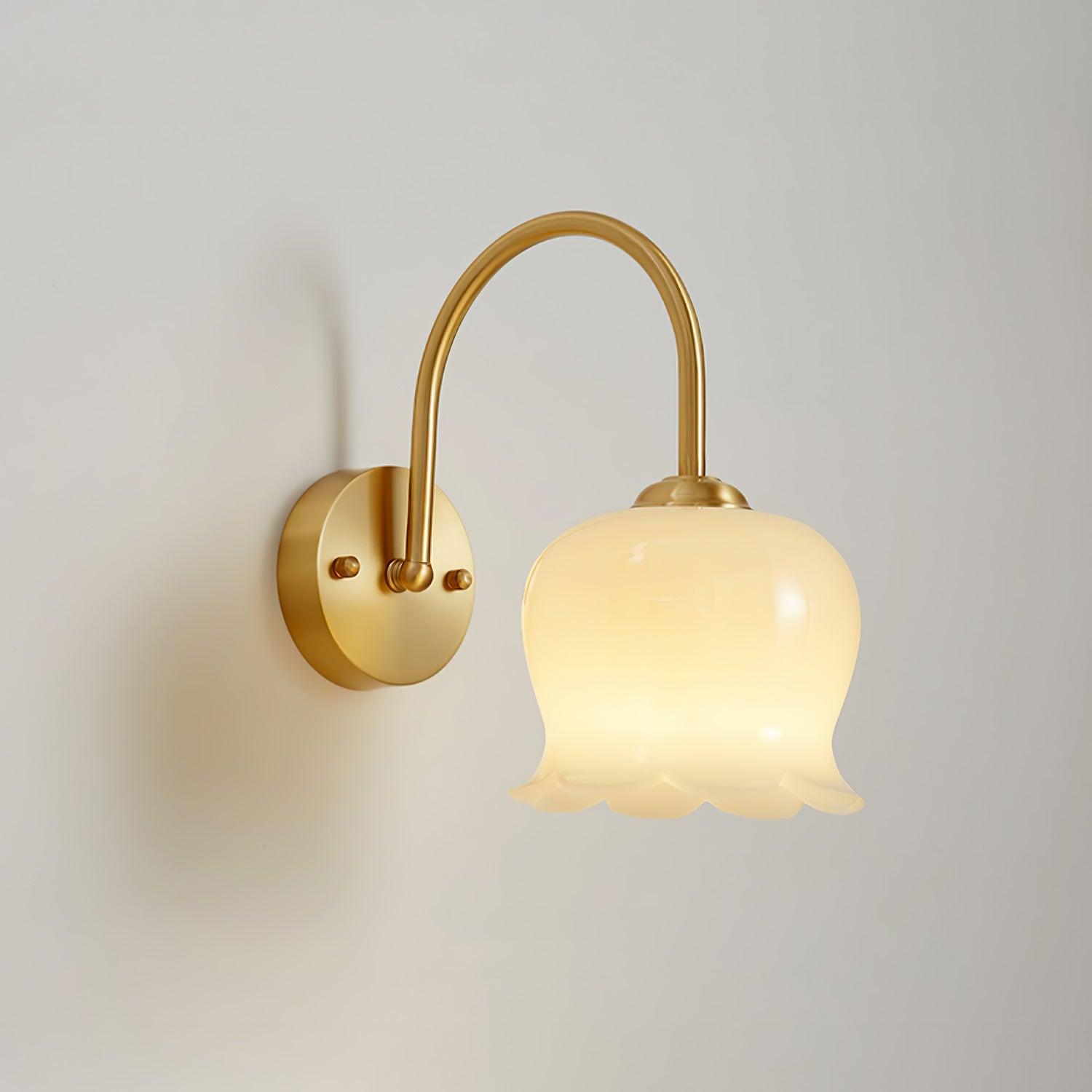 Avcarora Premium Nordic Art Brass Glass Wall Lamp-Neutral Decor