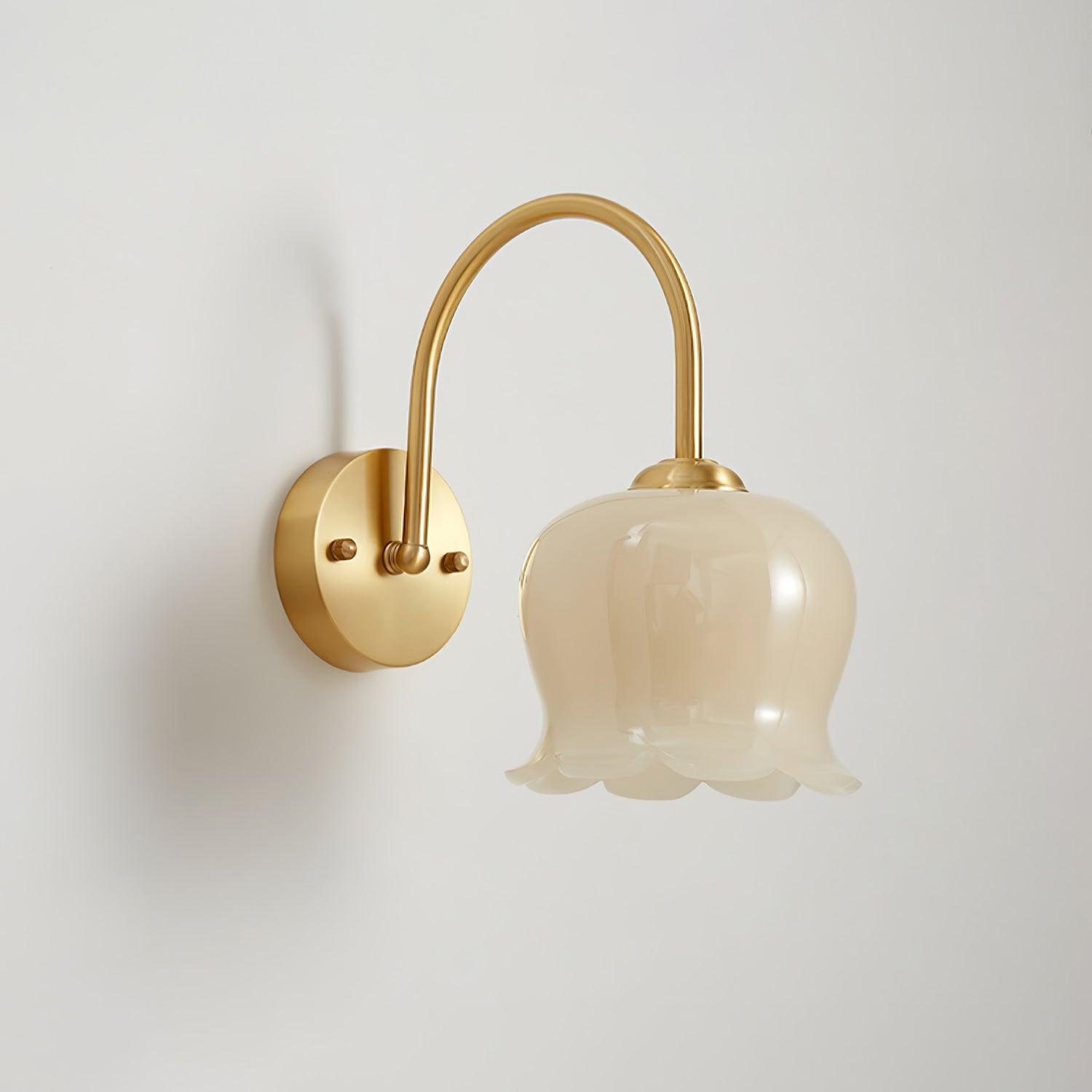 Avcarora Premium Nordic Art Brass Glass Wall Lamp-Neutral Decor