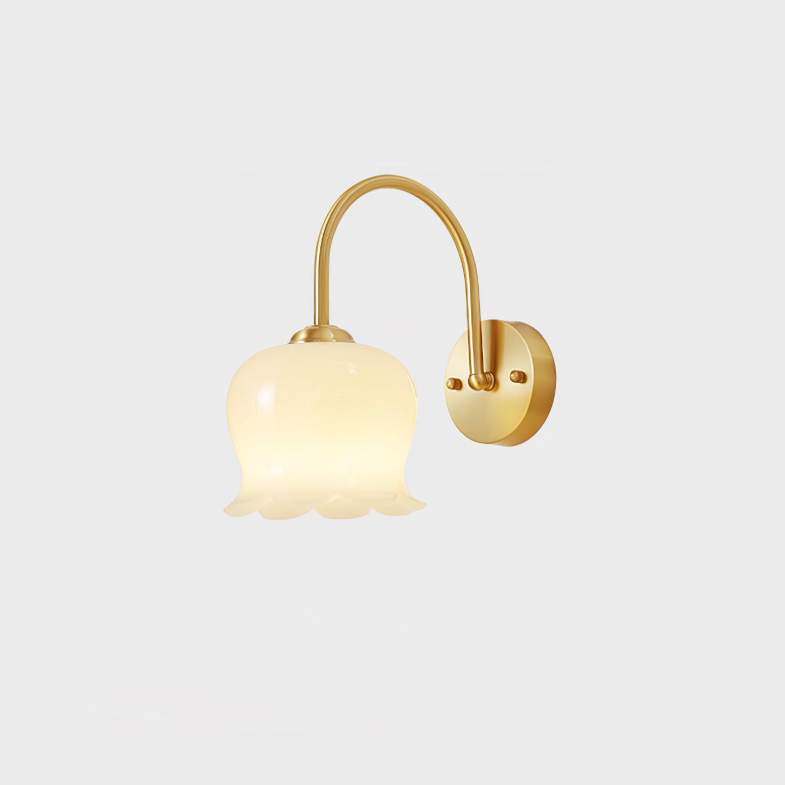 Avcarora Premium Nordic Art Brass Glass Wall Lamp-Neutral Decor