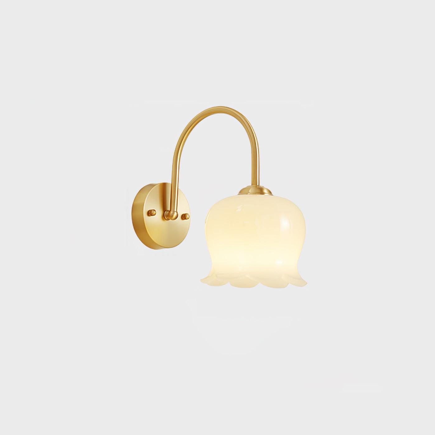 Avcarora Premium Nordic Art Brass Glass Wall Lamp-Neutral Decor