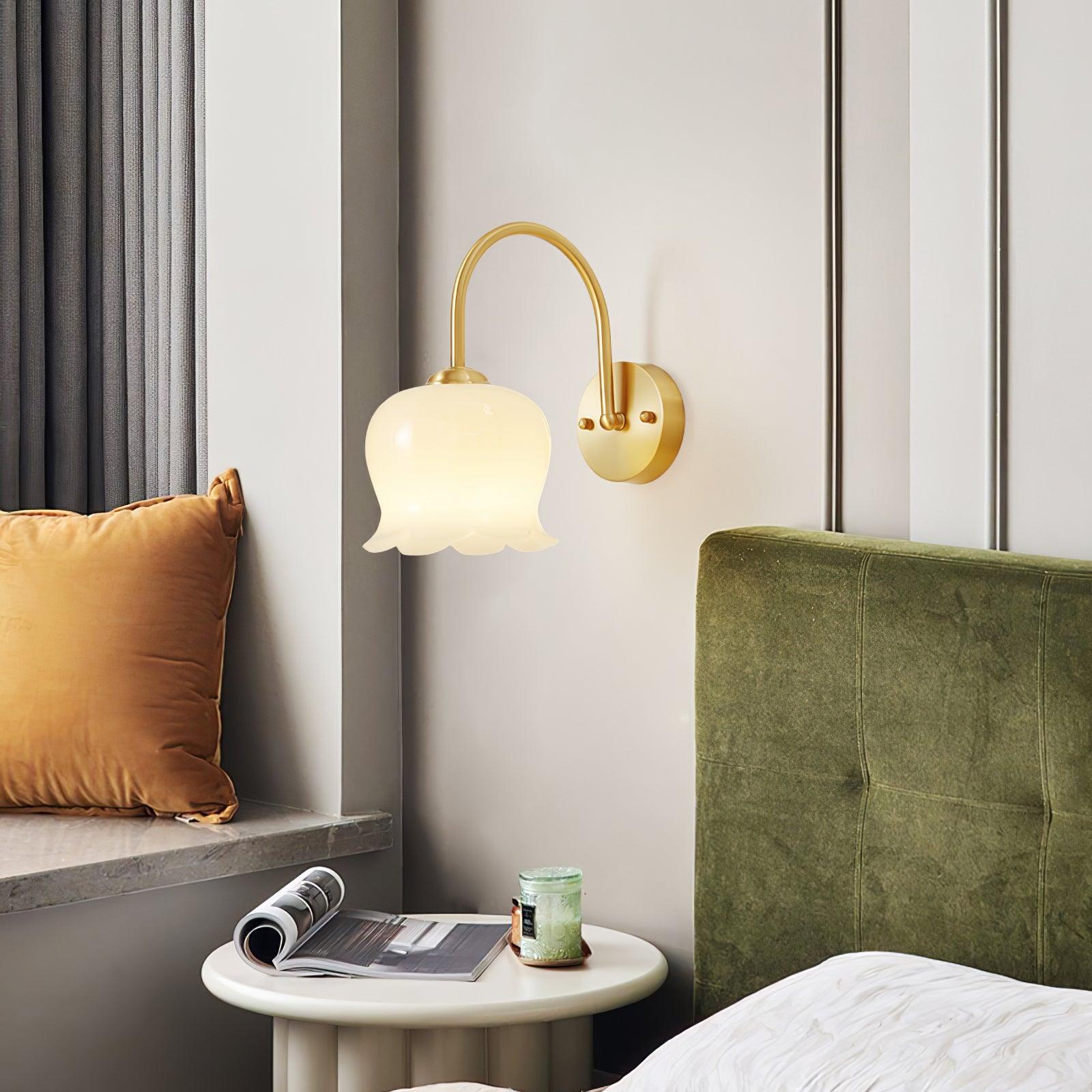 Avcarora Premium Nordic Art Brass Glass Wall Lamp-Neutral Decor