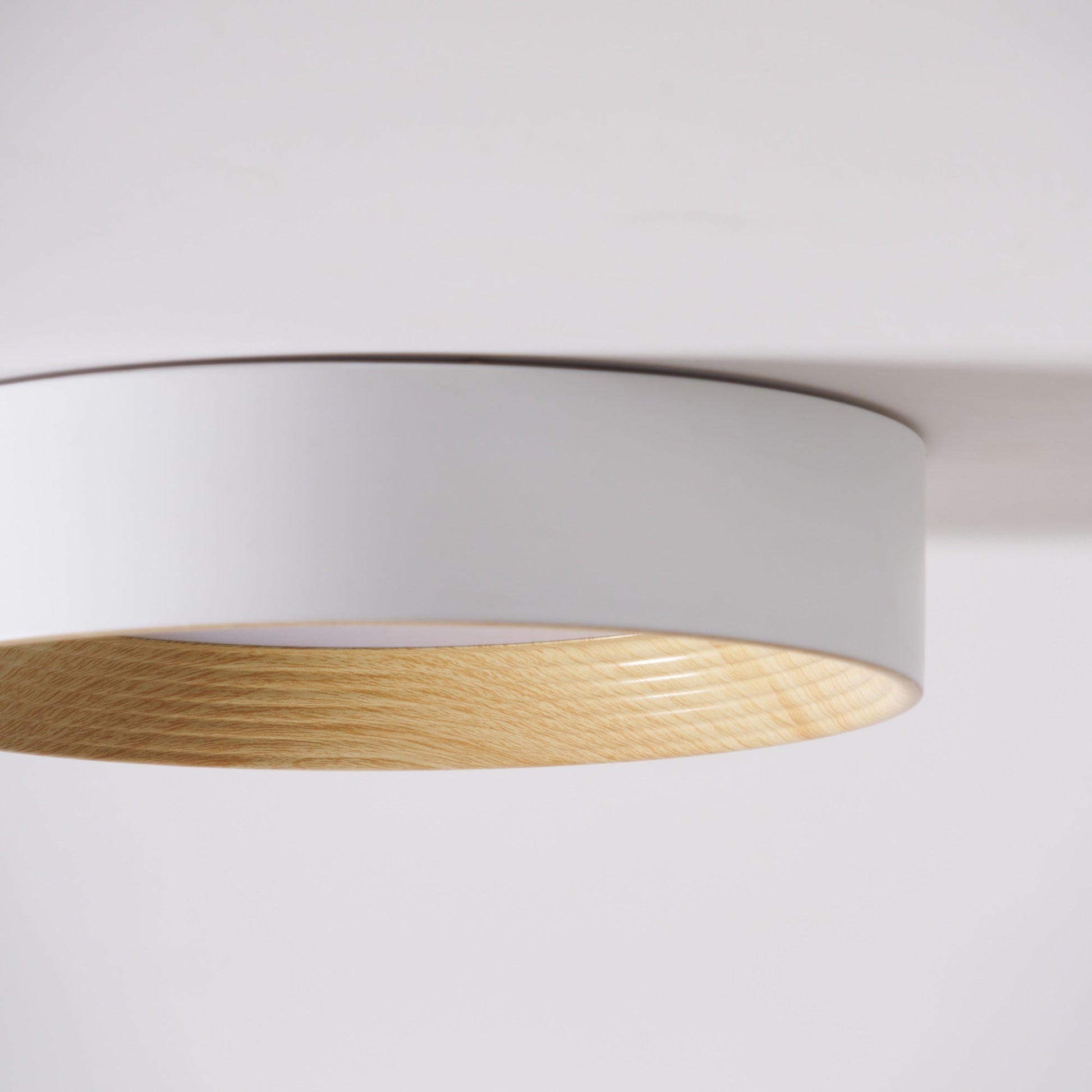 Veveny Ceiling Lamp Wood Ring Minimalist Adjustable-Neutral Decor