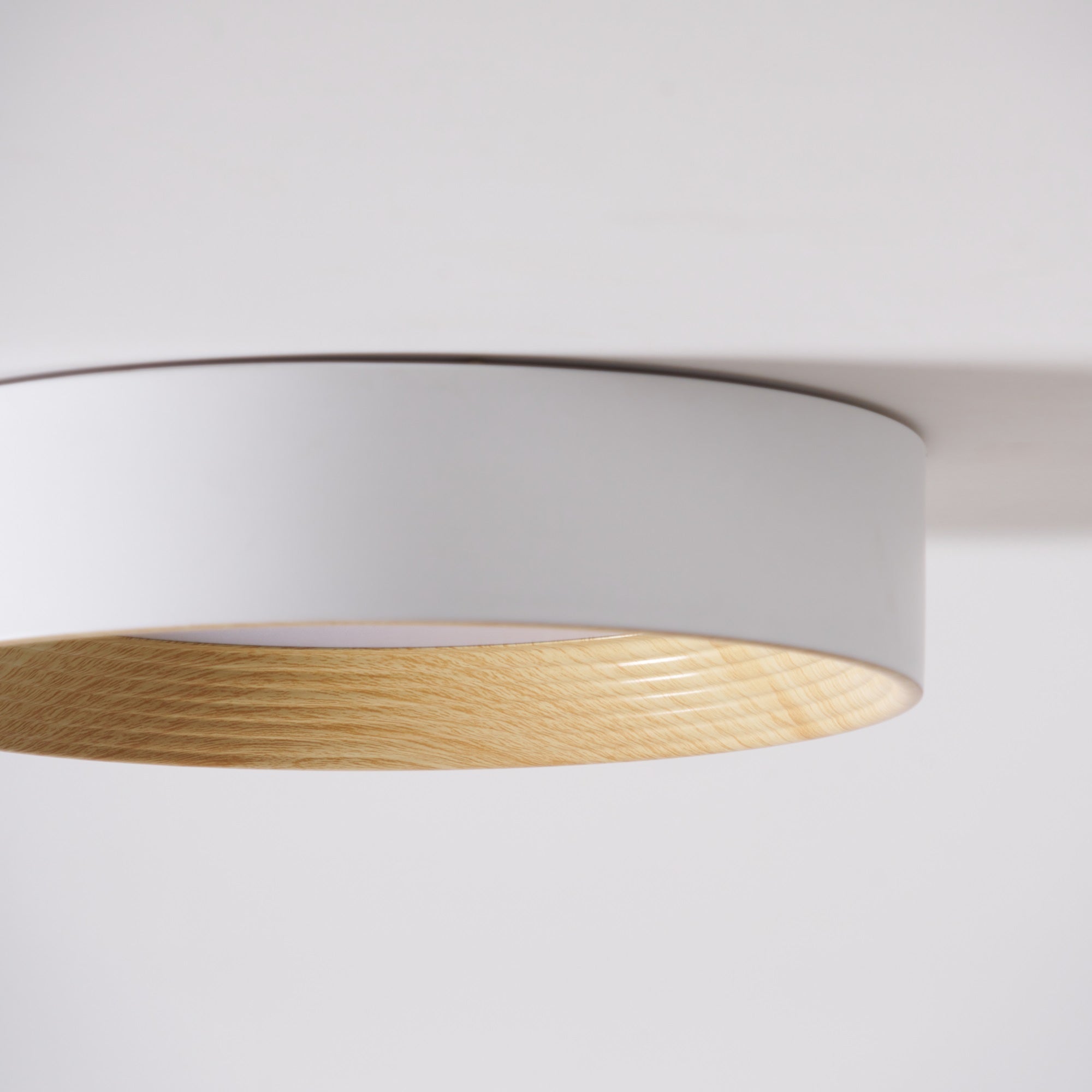 Veveny Ceiling Lamp Wood Ring Minimalist Adjustable-Neutral Decor