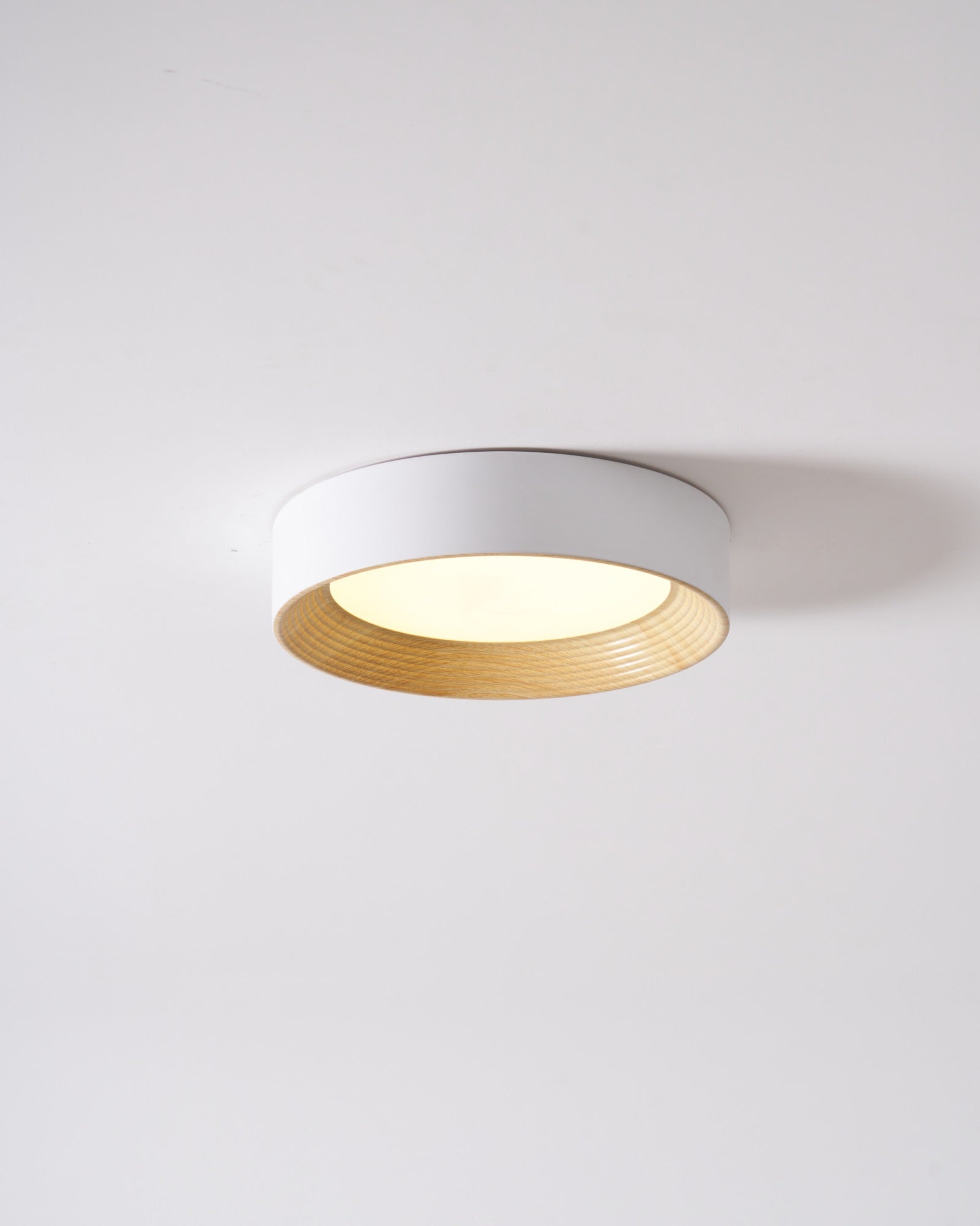Veveny Ceiling Lamp Wood Ring Minimalist Adjustable-Neutral Decor