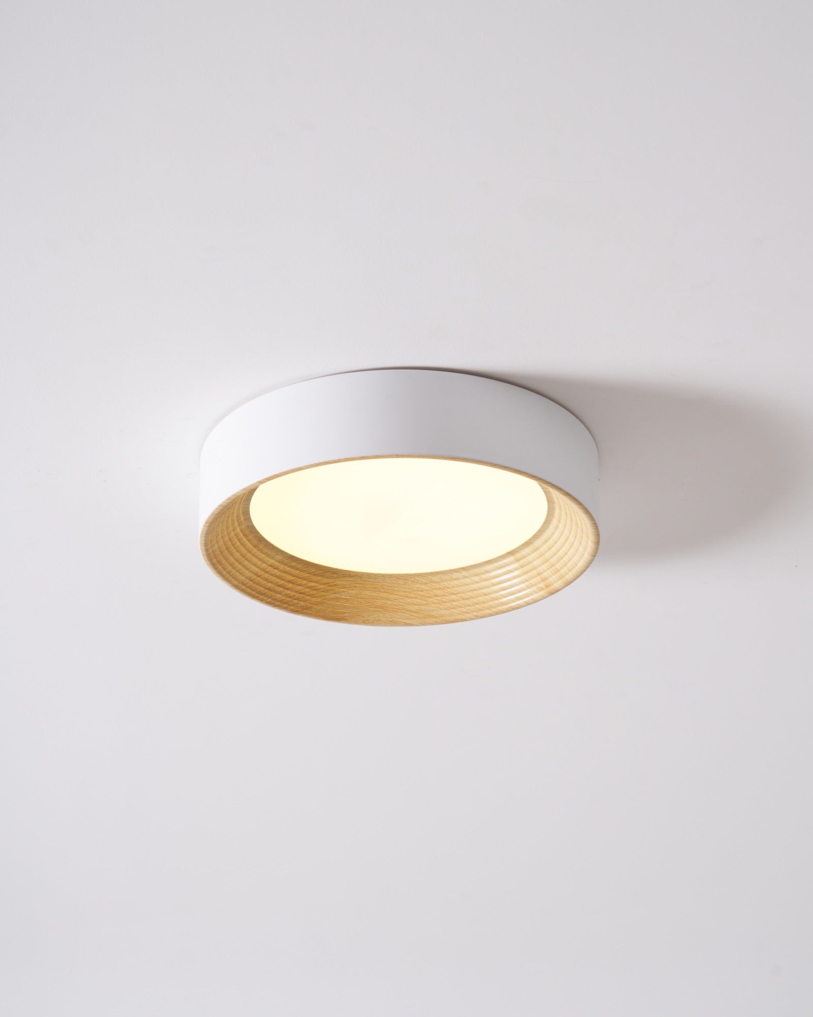 Veveny Ceiling Lamp Wood Ring Minimalist Adjustable-Neutral Decor