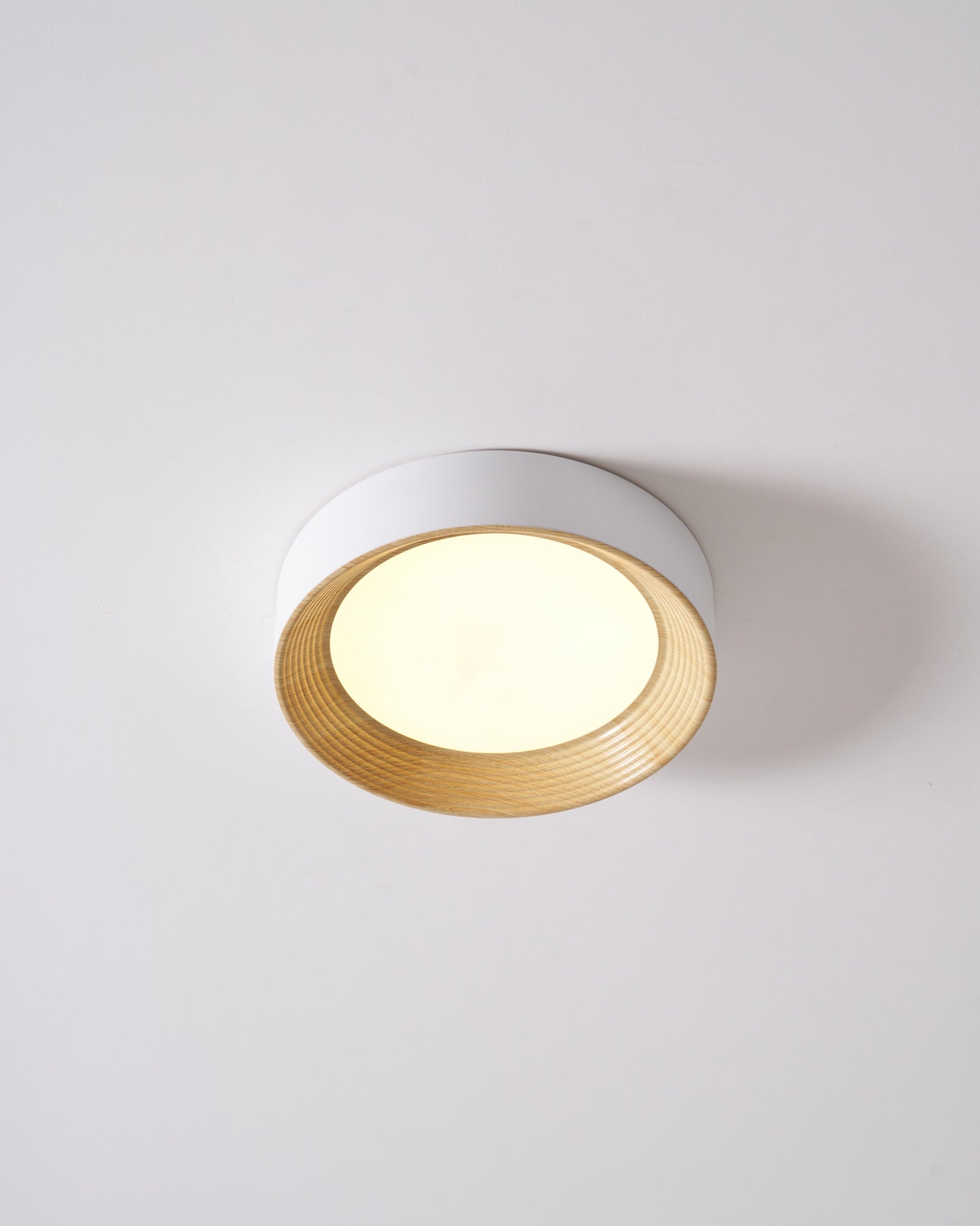 Veveny Ceiling Lamp Wood Ring Minimalist Adjustable-Neutral Decor