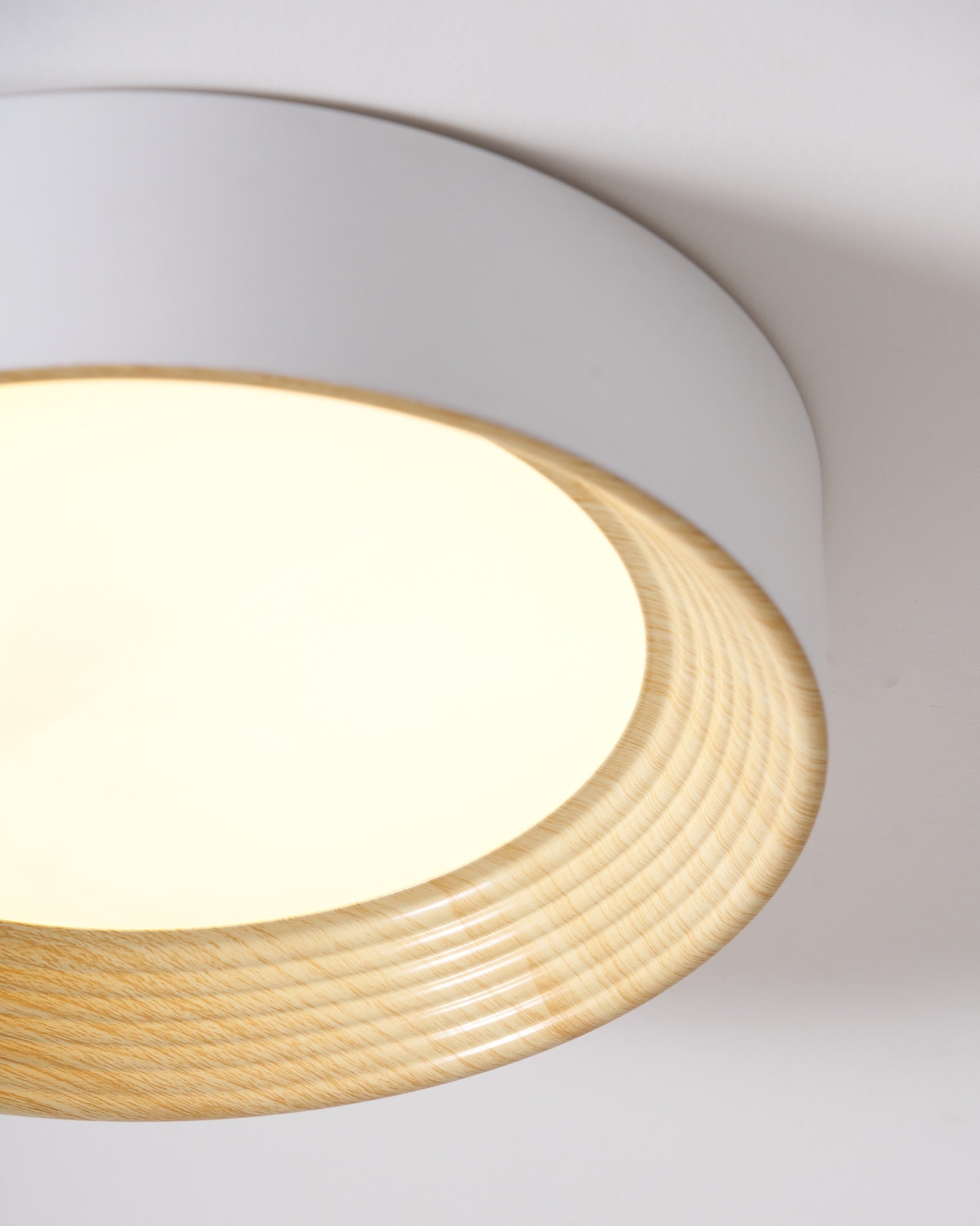 Veveny Ceiling Lamp Wood Ring Minimalist Adjustable-Neutral Decor