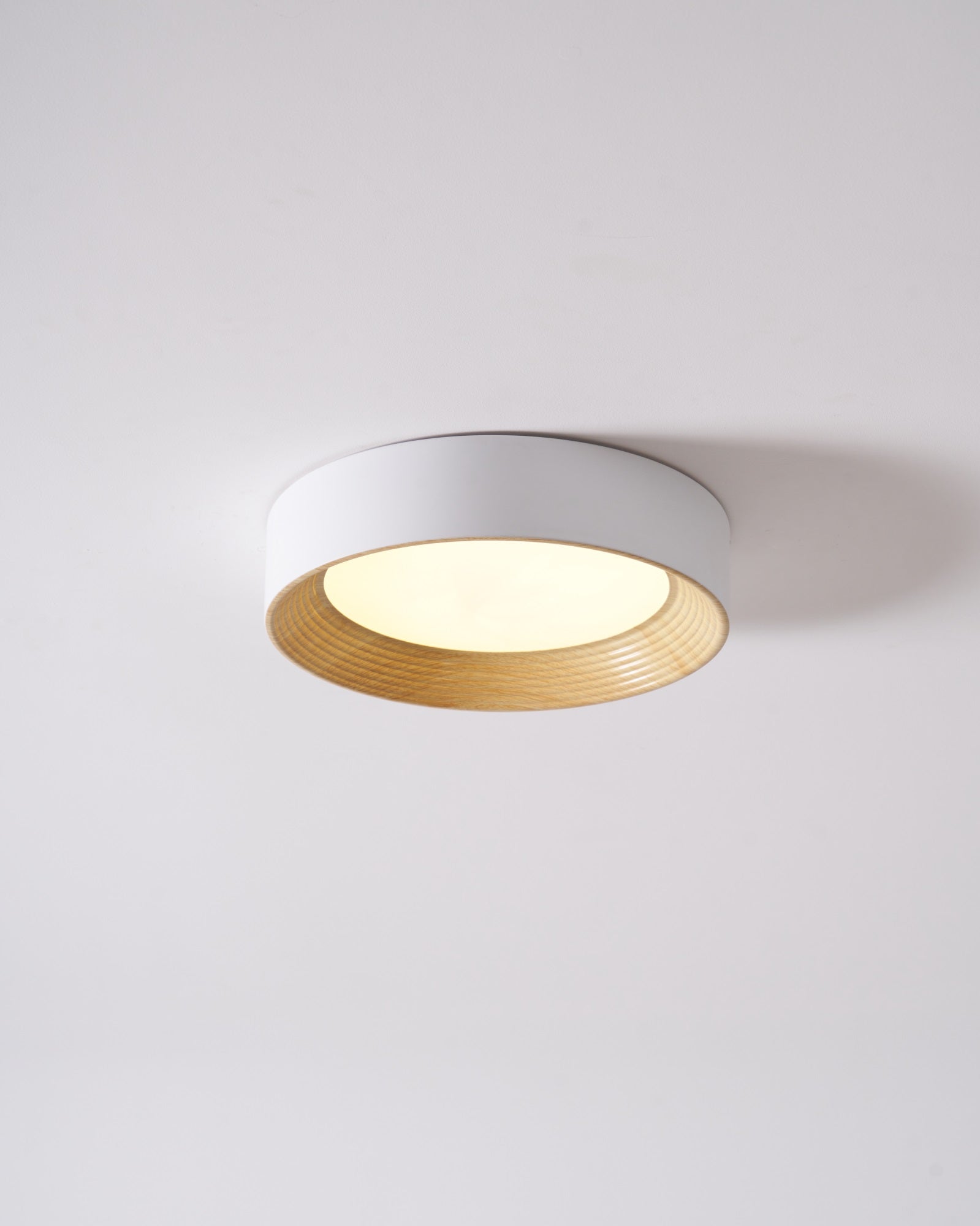 Veveny Ceiling Lamp Wood Ring Minimalist Adjustable-Neutral Decor