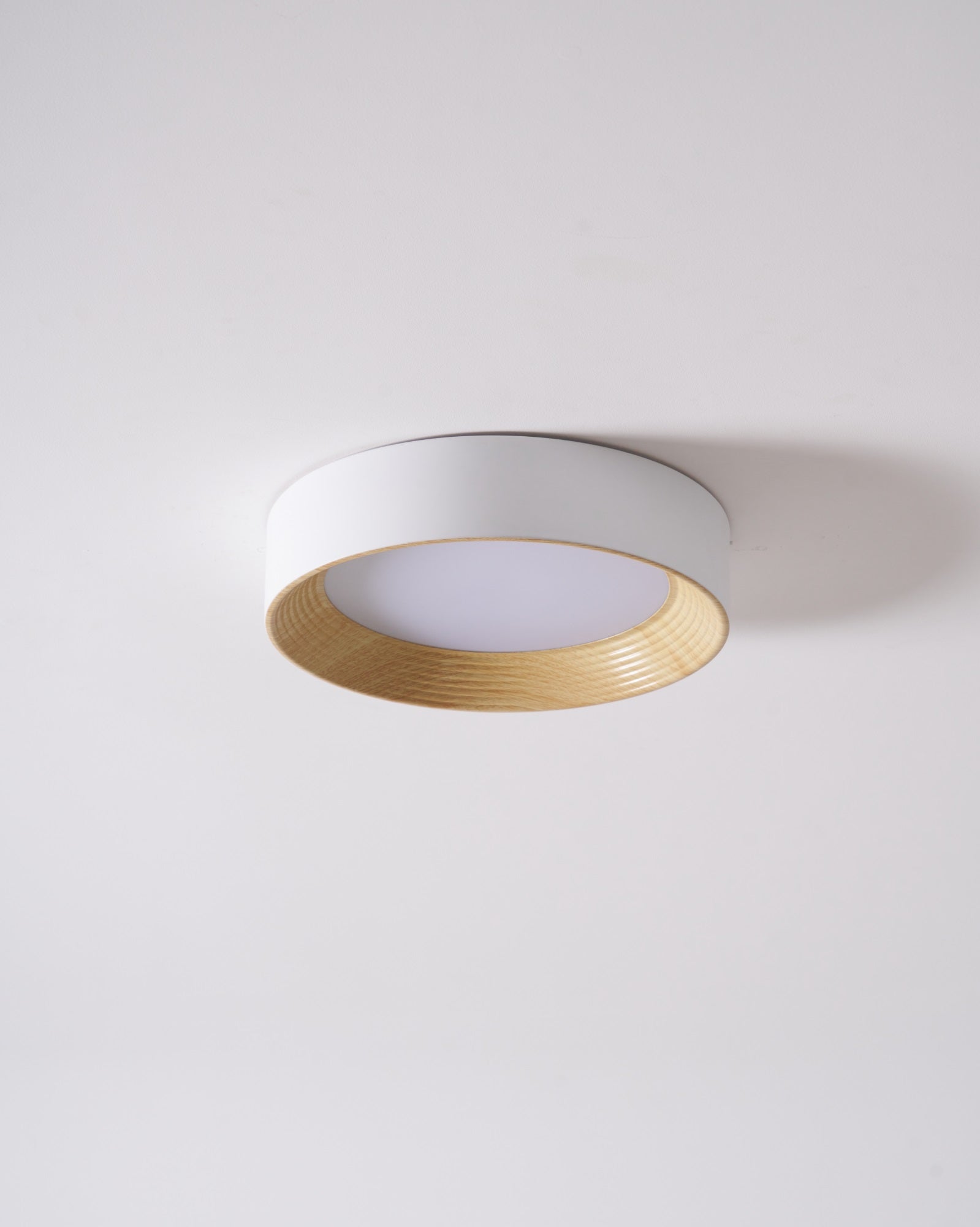 Veveny Ceiling Lamp Wood Ring Minimalist Adjustable-Neutral Decor