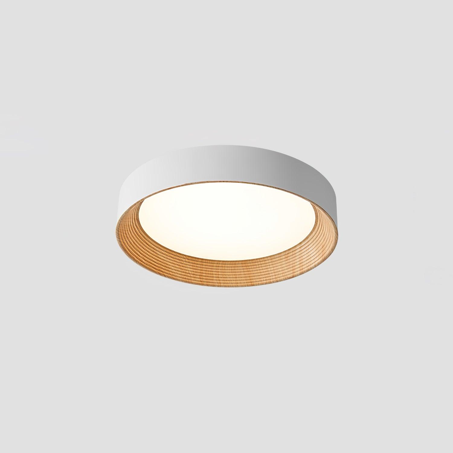 Veveny Ceiling Lamp Wood Ring Minimalist Adjustable-Neutral Decor