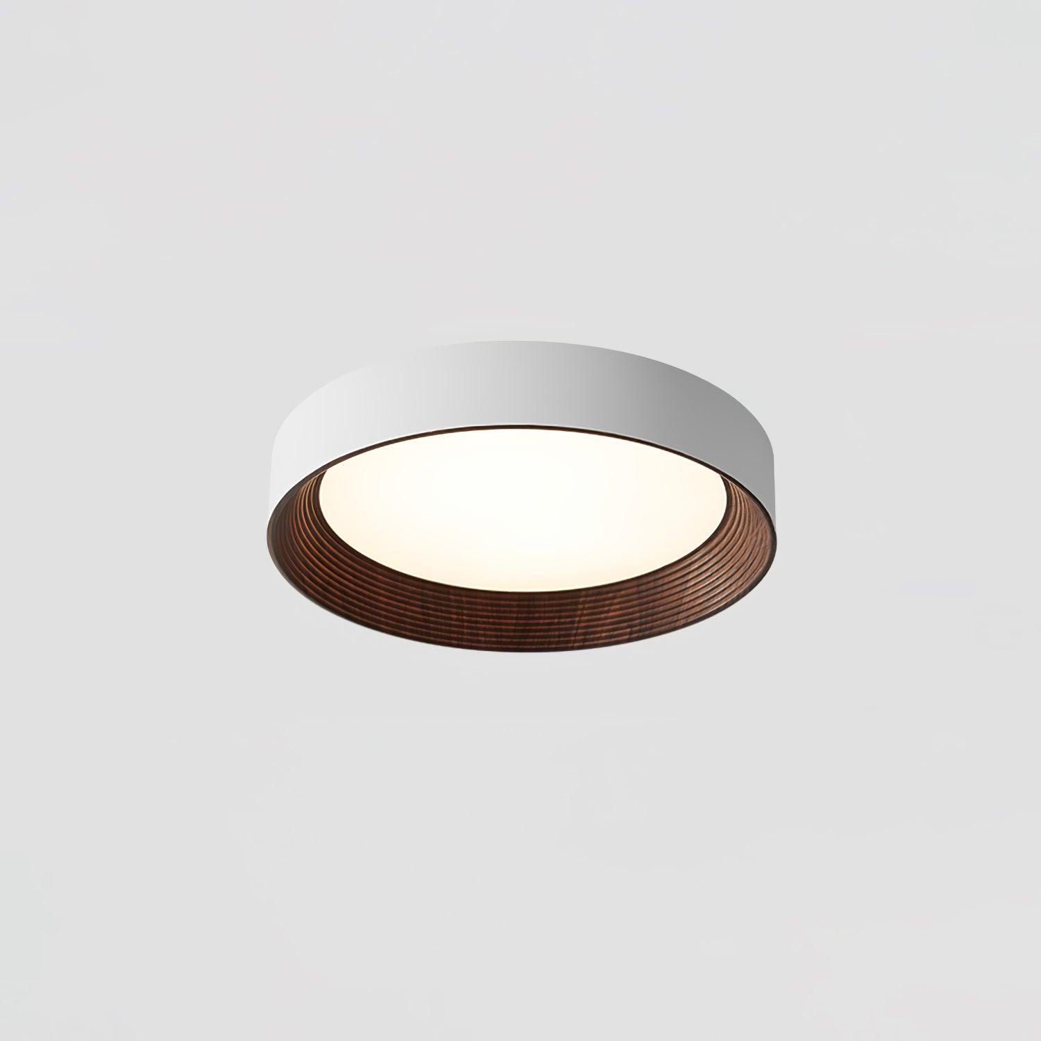 Veveny Ceiling Lamp Wood Ring Minimalist Adjustable-Neutral Decor