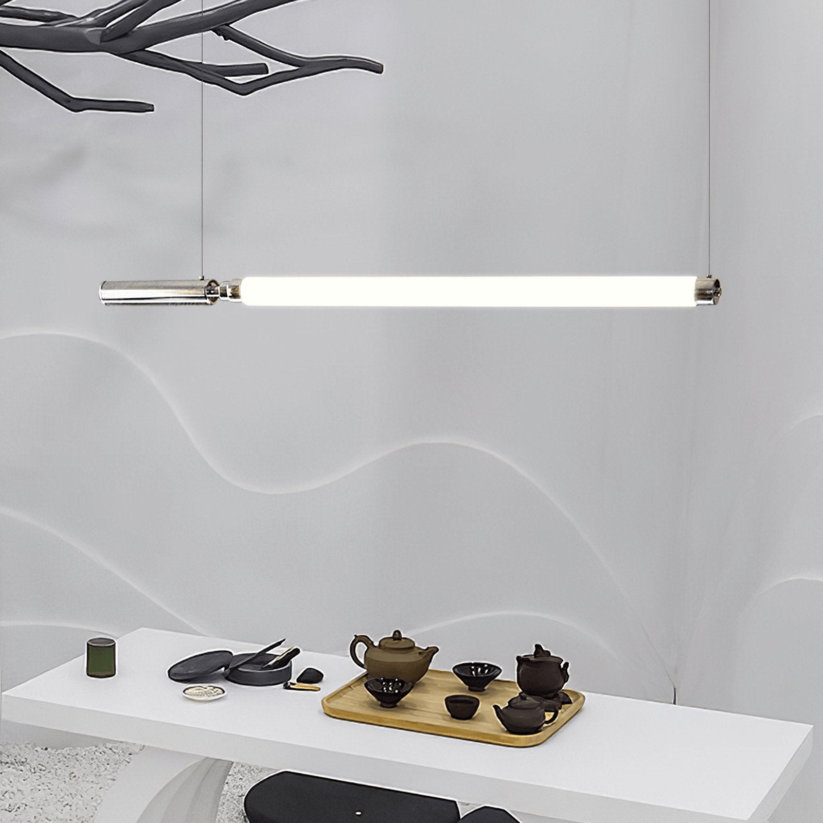 Ollaeos Modern Minimalist Glass Pendant Light-Neutral Decor