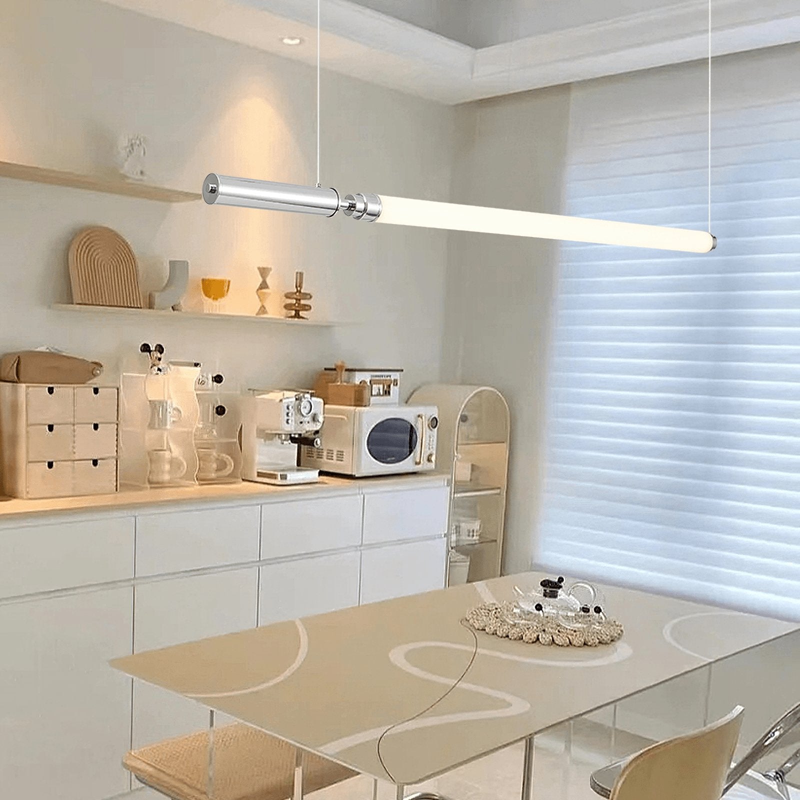 Ollaeos Modern Minimalist Glass Pendant Light-Neutral Decor