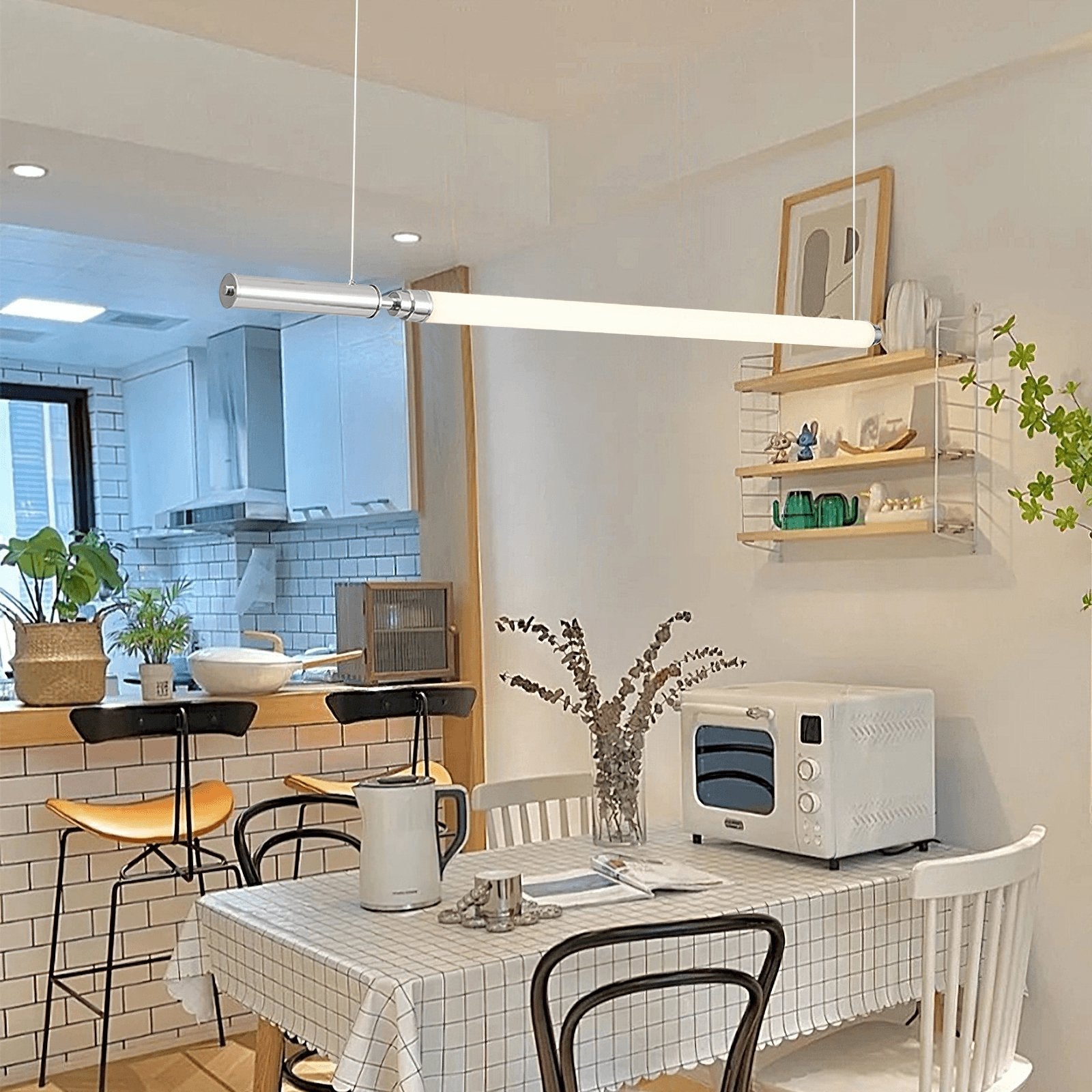 Ollaeos Modern Minimalist Glass Pendant Light-Neutral Decor