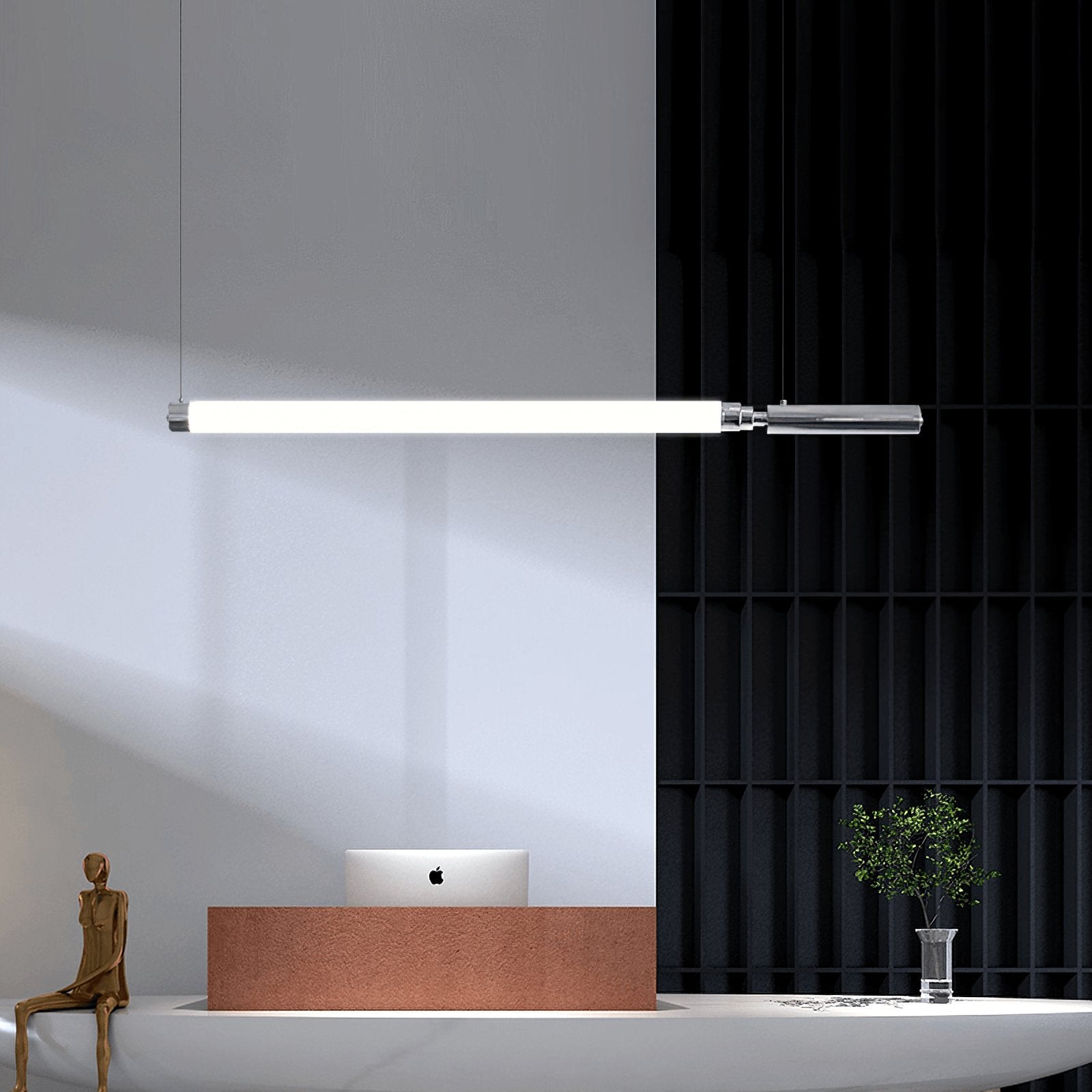 Ollaeos Modern Minimalist Glass Pendant Light-Neutral Decor